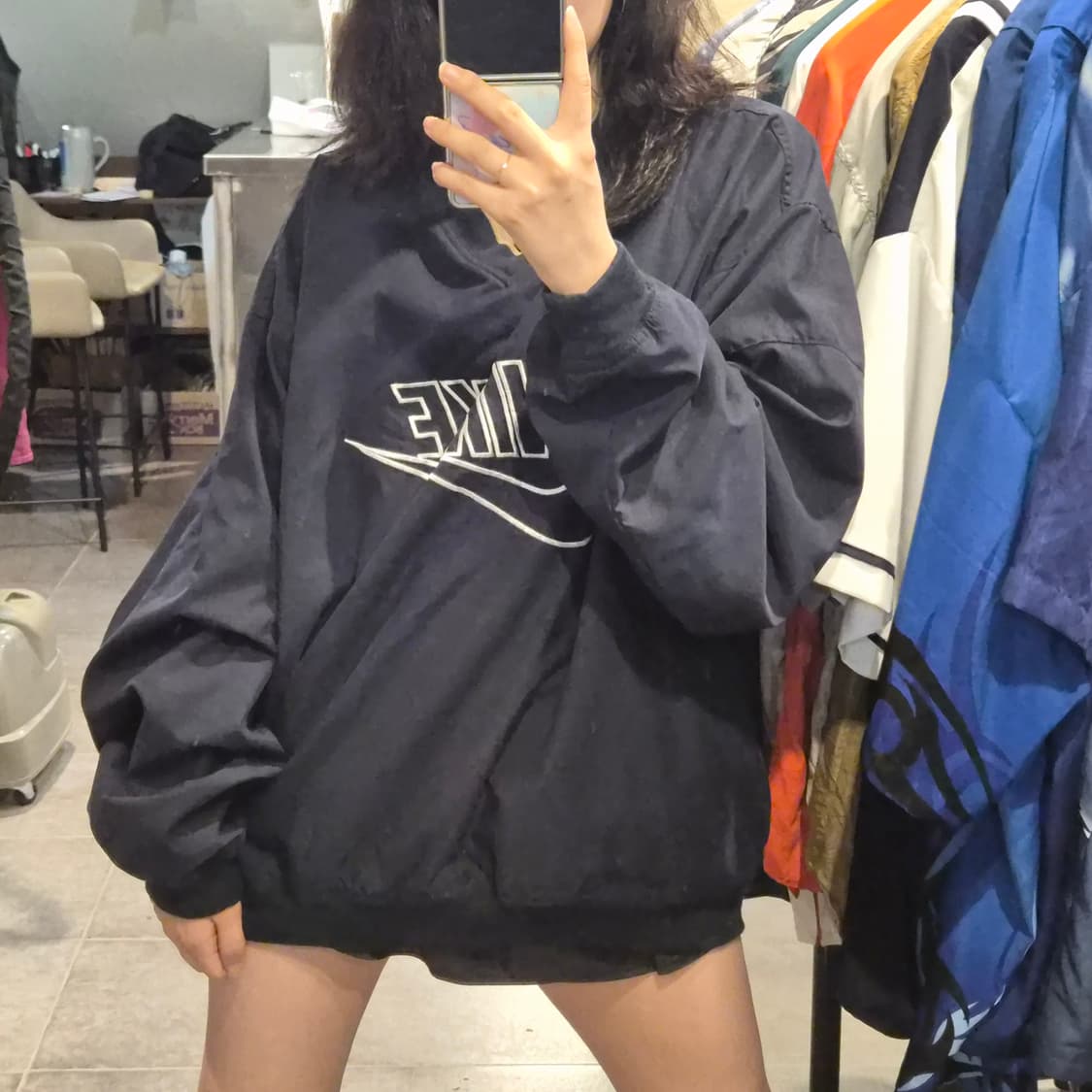 [NO.9] 나이키 빅로고 웜업 블랙 상품이미지3