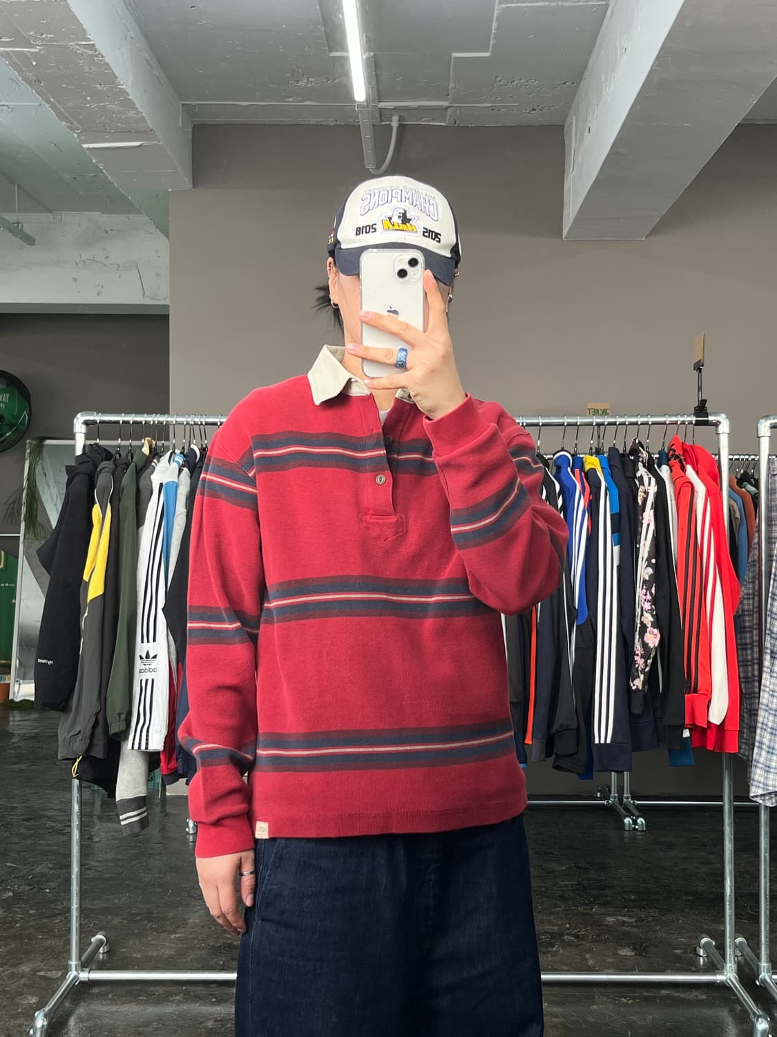 노티카 카라 긴팔 티셔츠 상품이미지2