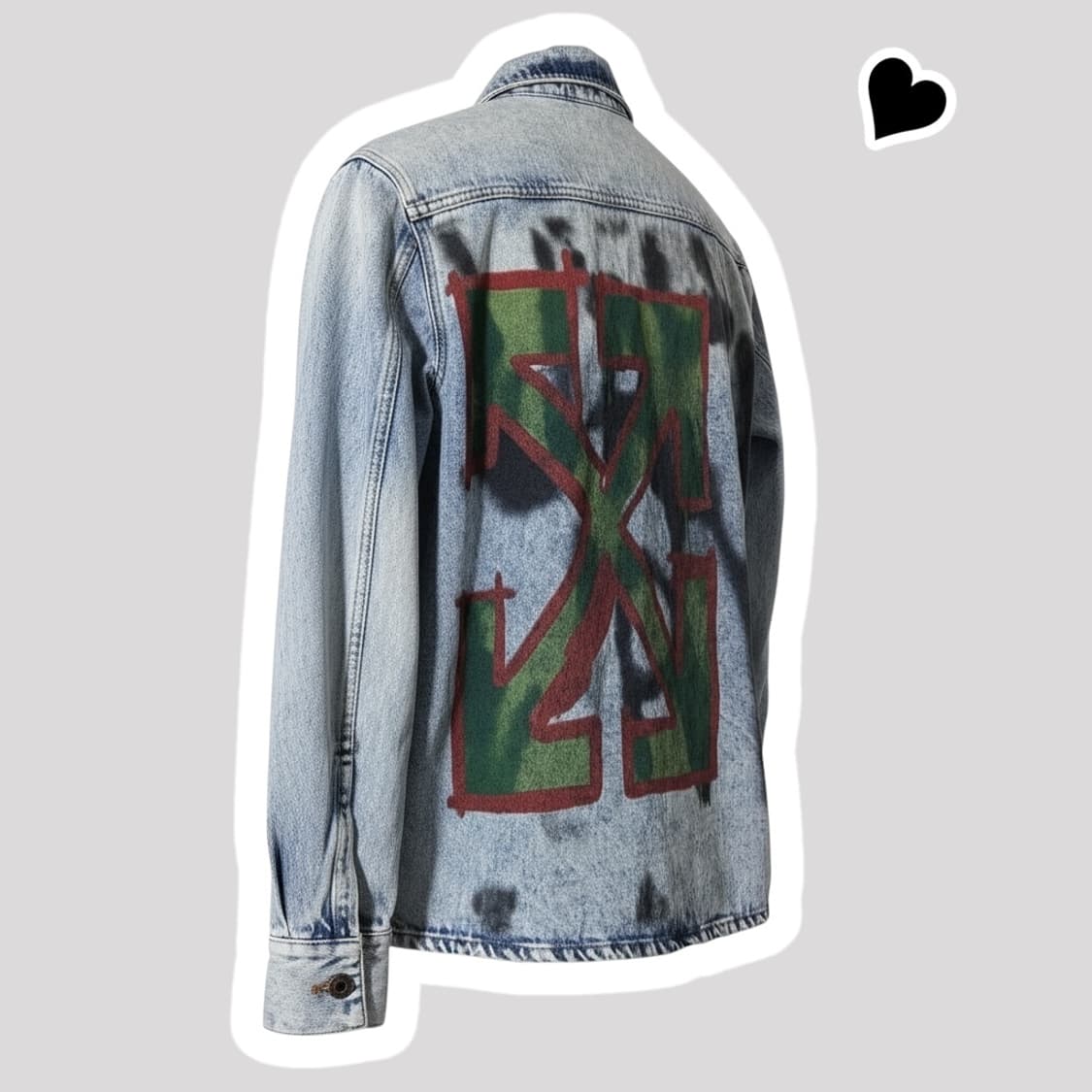 정품 19FW 오프화이트 데님 셔츠 상품이미지1