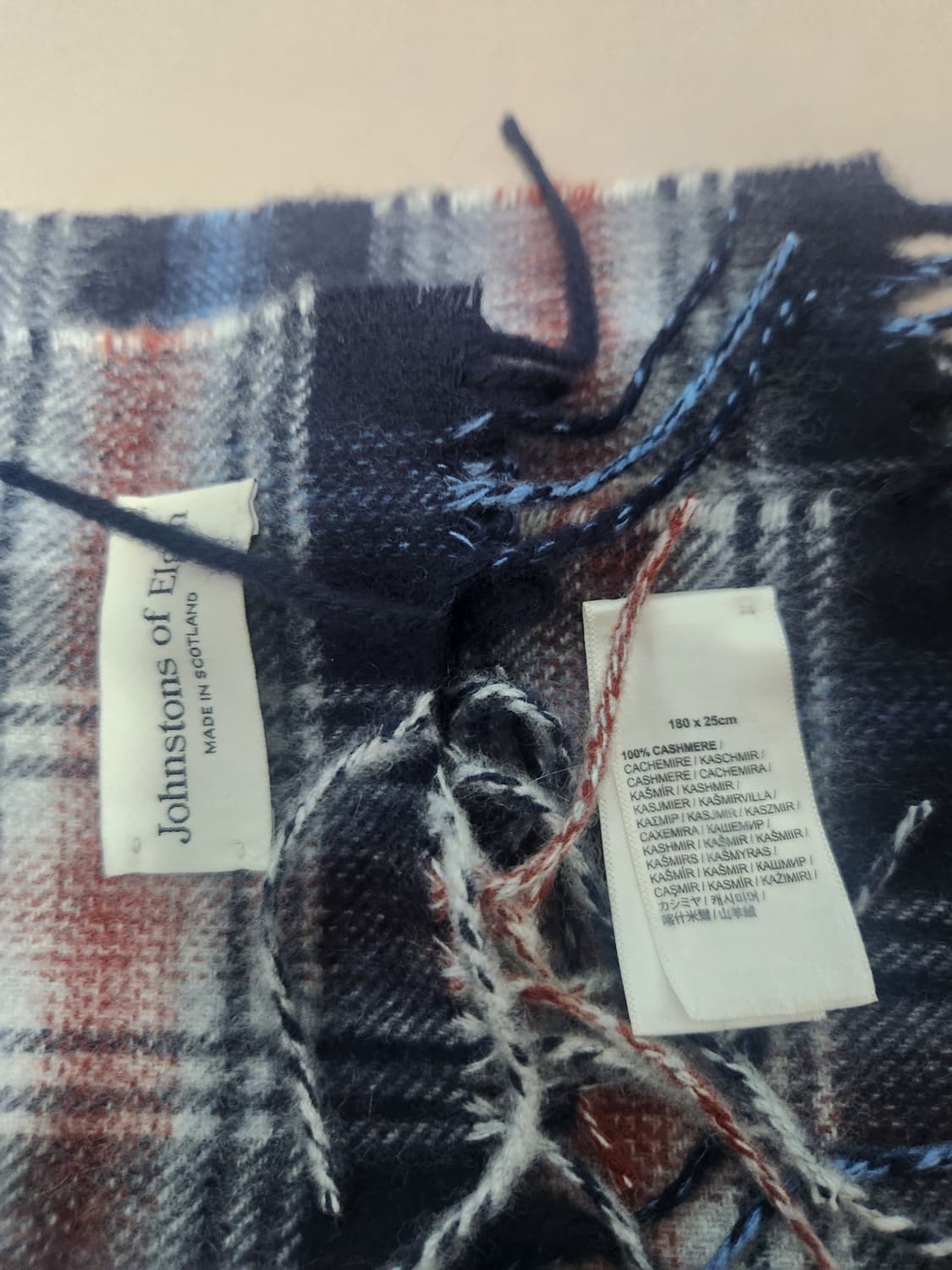 존스톤즈 오브 엘긴 캐시미어머플러(새상품) 상품이미지3