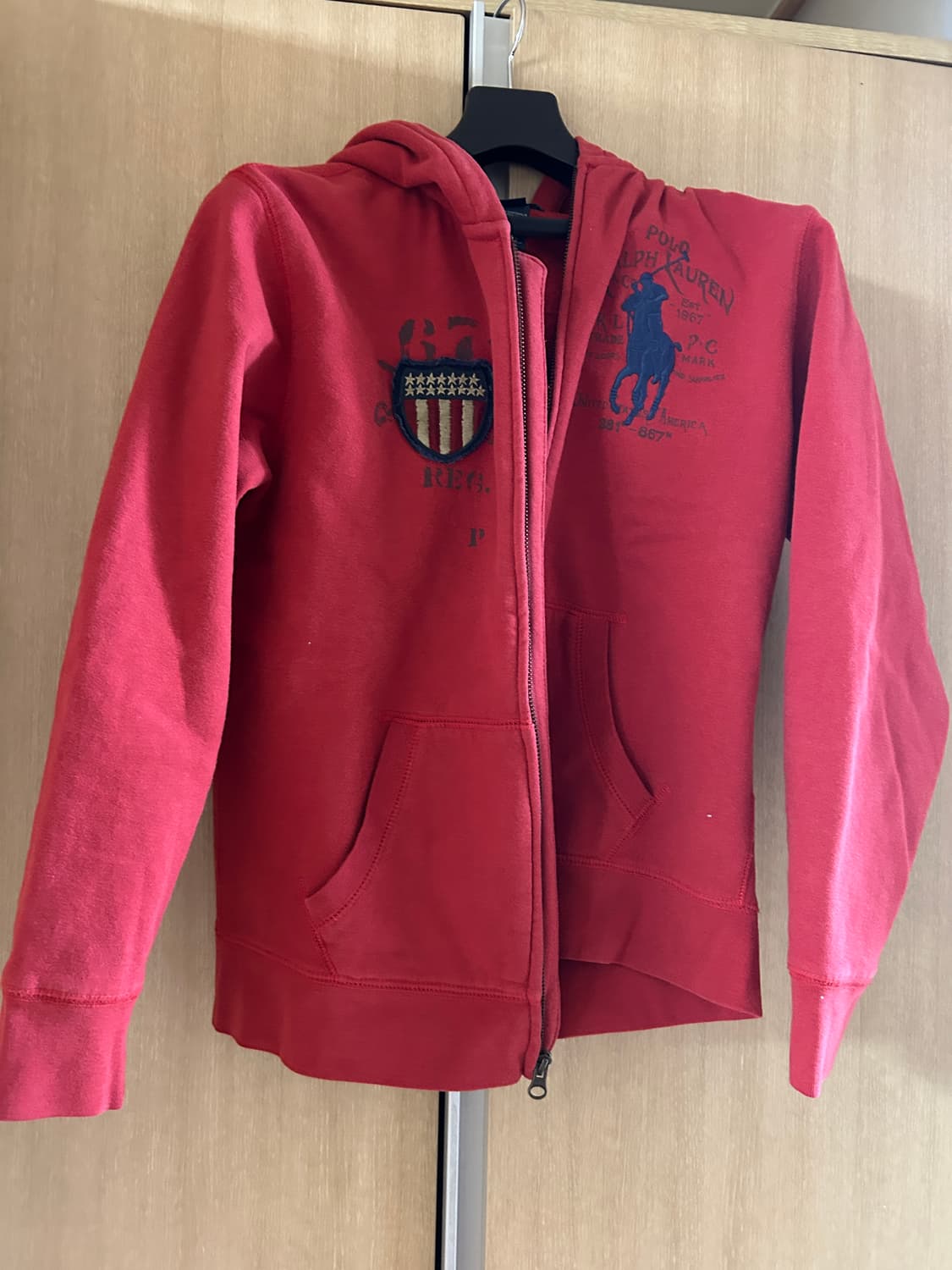 폴로 랄프로렌 빅포니 성조기 후드집업 상품이미지2