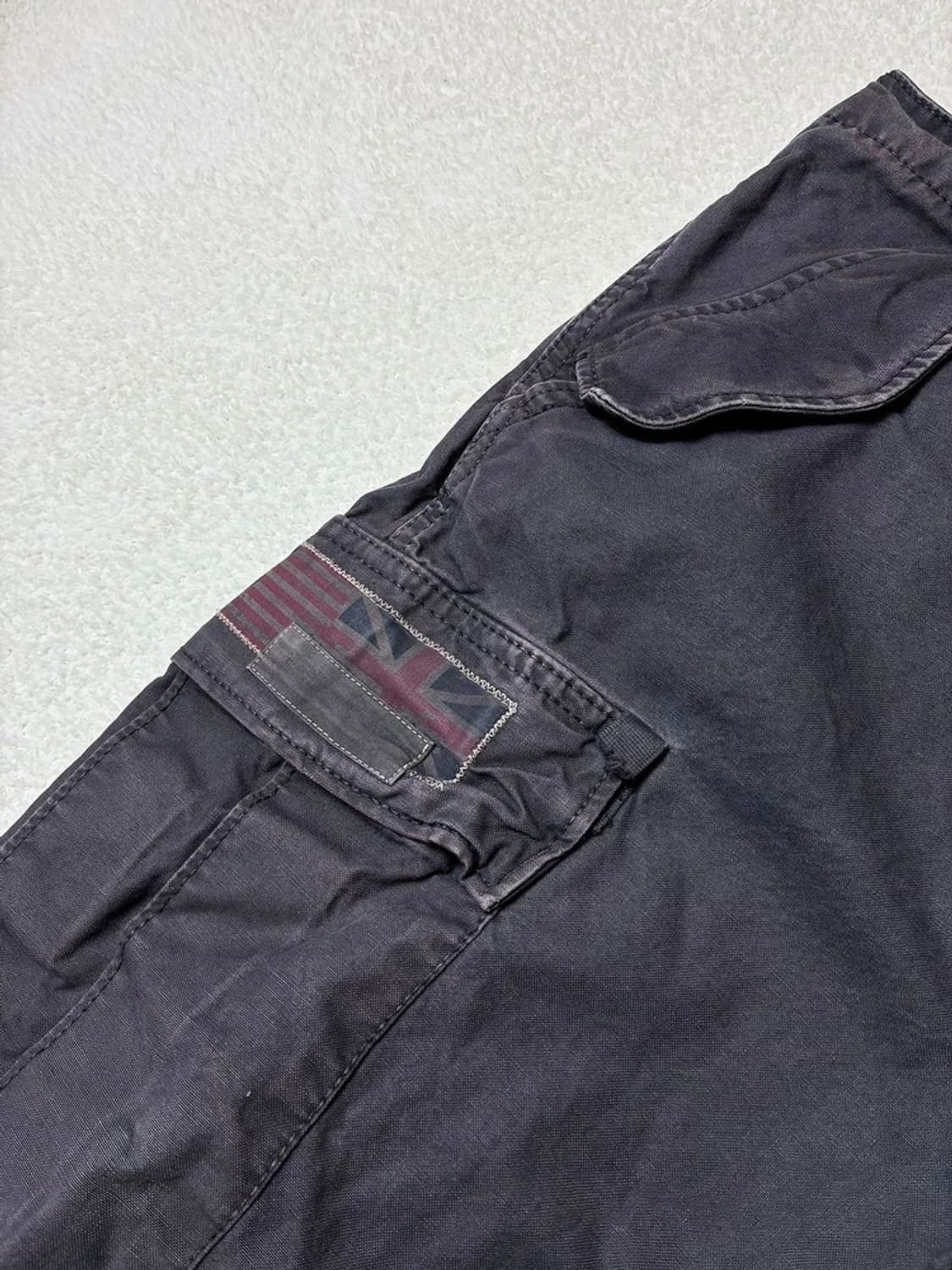 데님앤서플라이 00's 피그먼트 워시드 카고 팬츠 PN6326    상품이미지4