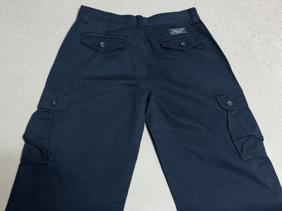 새제품 Polo 폴로 랄프로렌 카펜터 카고 와이드 팬츠 네이비 워크 팬츠 상품이미지1