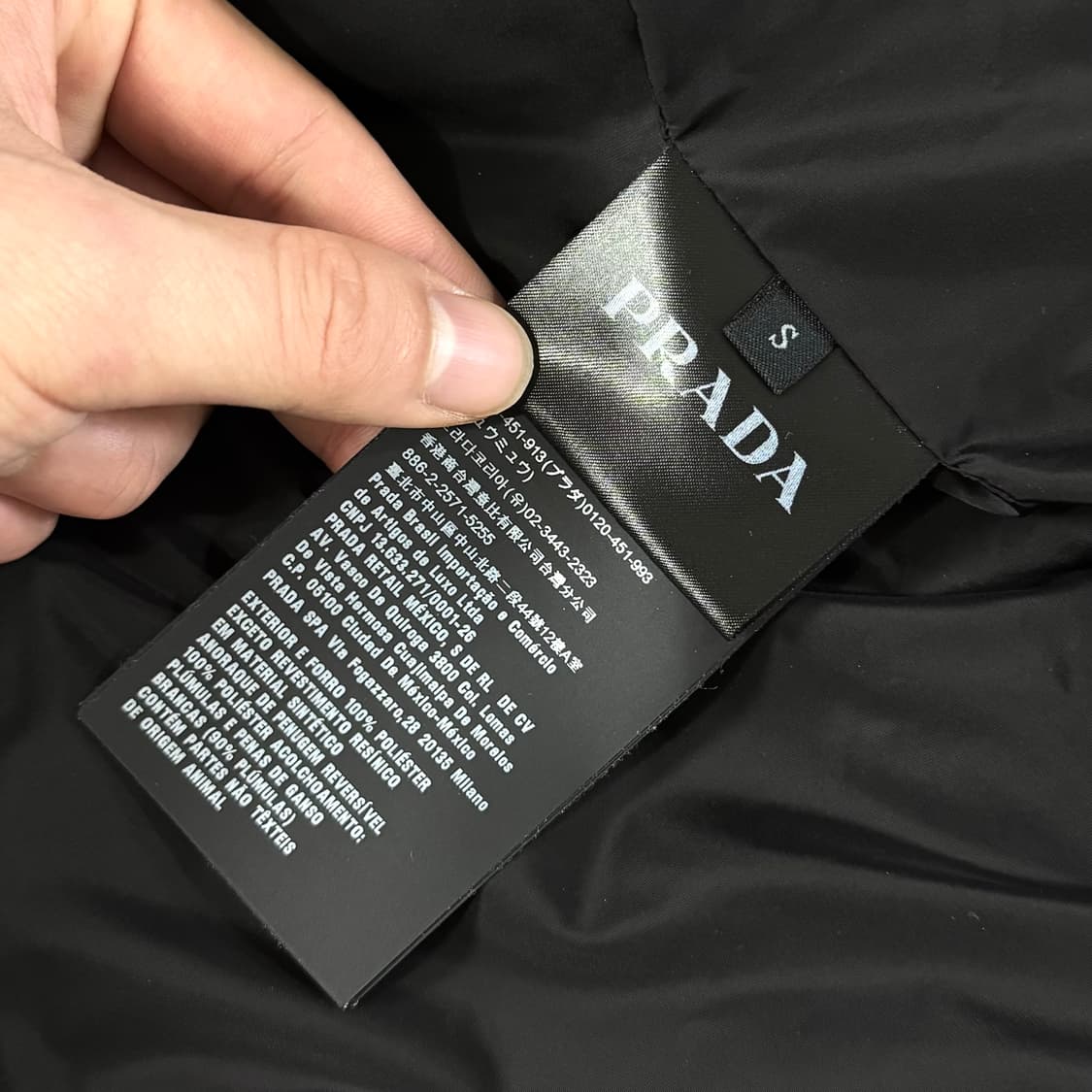 [정품/당일출고]프라다 삼각로고 롱패딩 상품이미지7