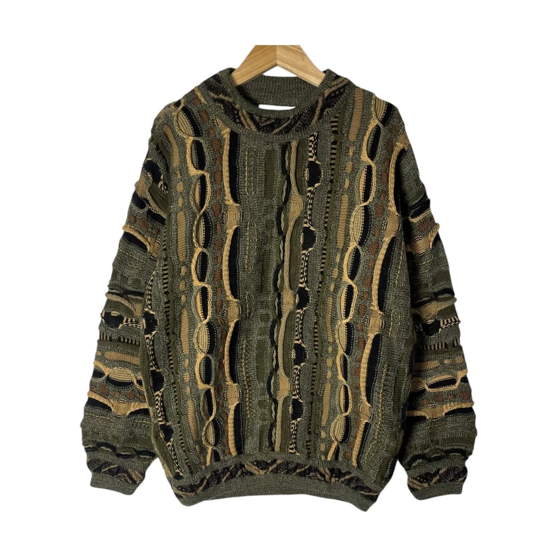 [JPN] 오스트레일리아 메이드 3D 케이블 울 니트 상품이미지1