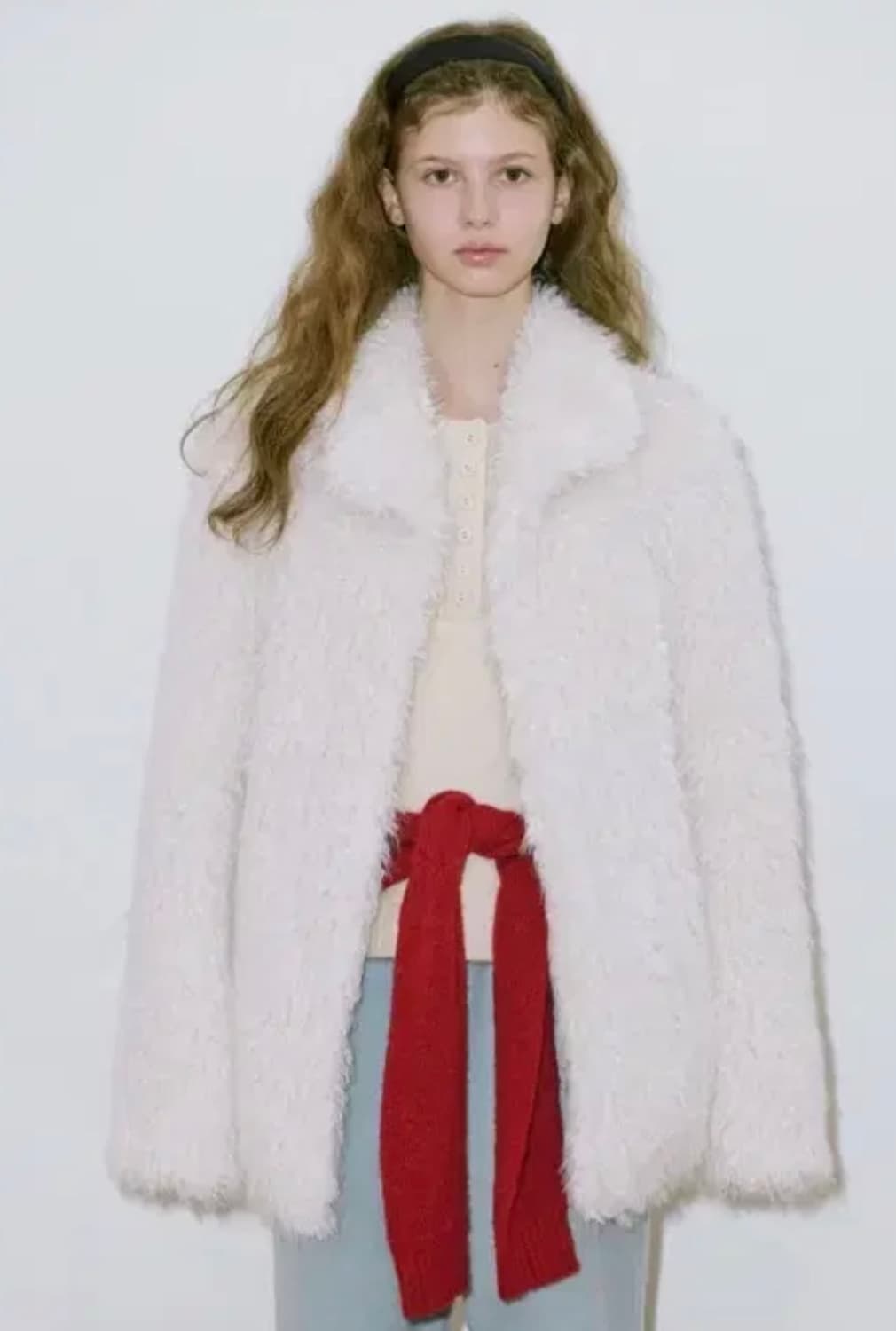 시눈 퍼자켓 크림 상품이미지2