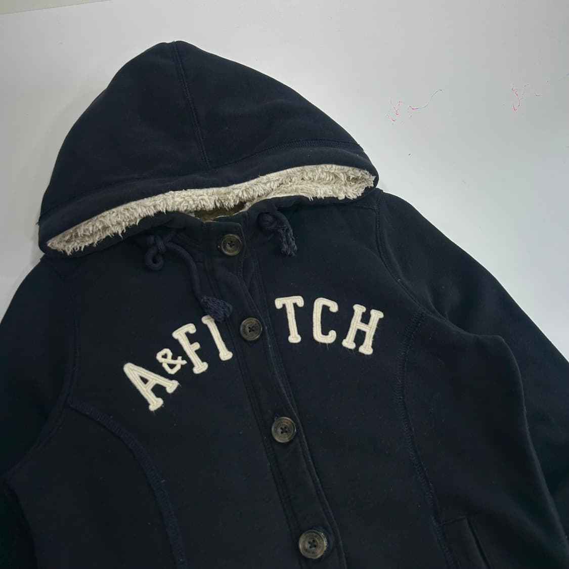 Abercrombie 아베크롬비 버튼업 퍼 안감 후드집업 상품이미지4