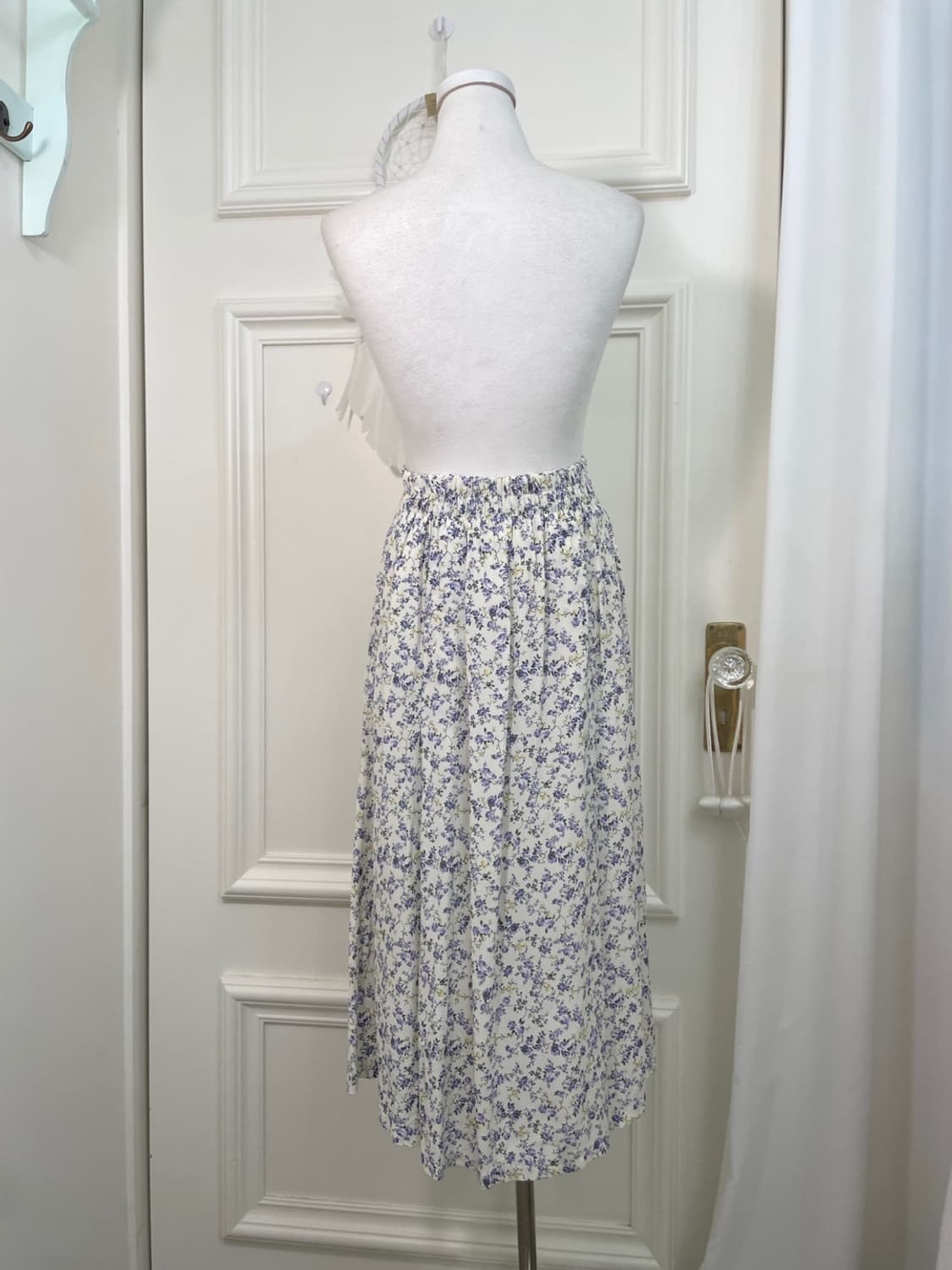 ivory lavender flower pattern banding sk 상품이미지3