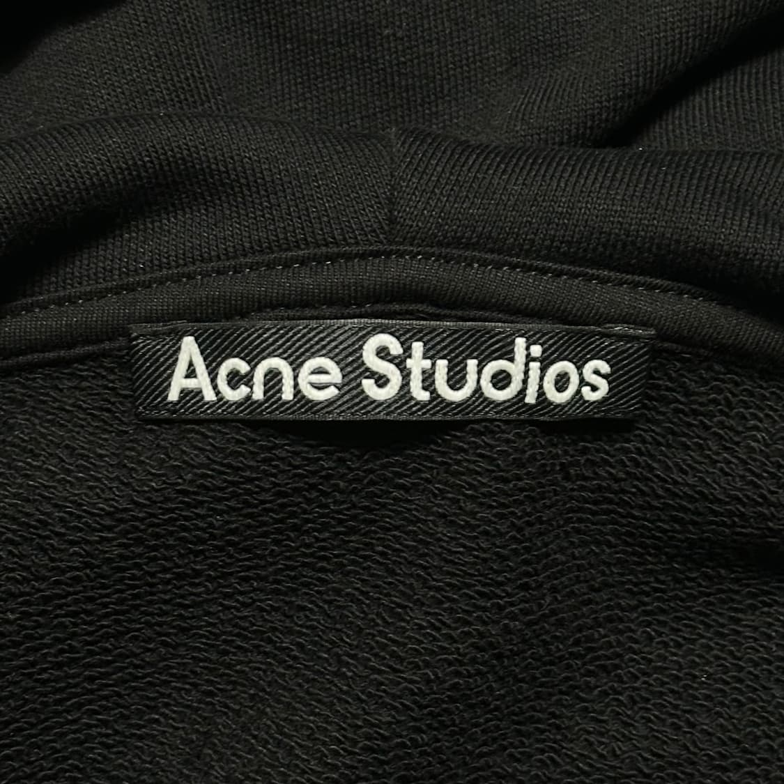 L 아크네 스튜디오 페이스 로고 블랙 후드티 상품이미지4