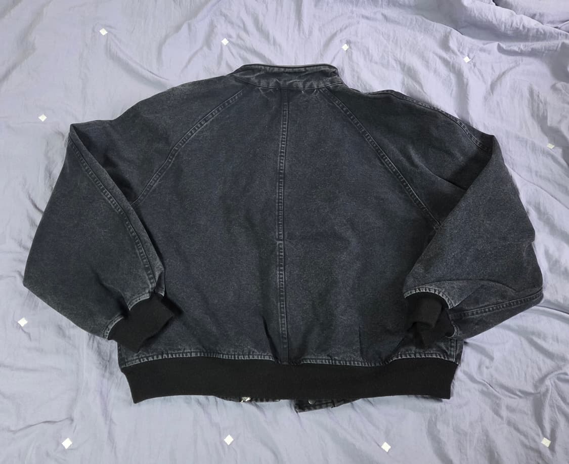 파르티멘토 블루종 자켓 워시드 블랙 M 상품이미지4