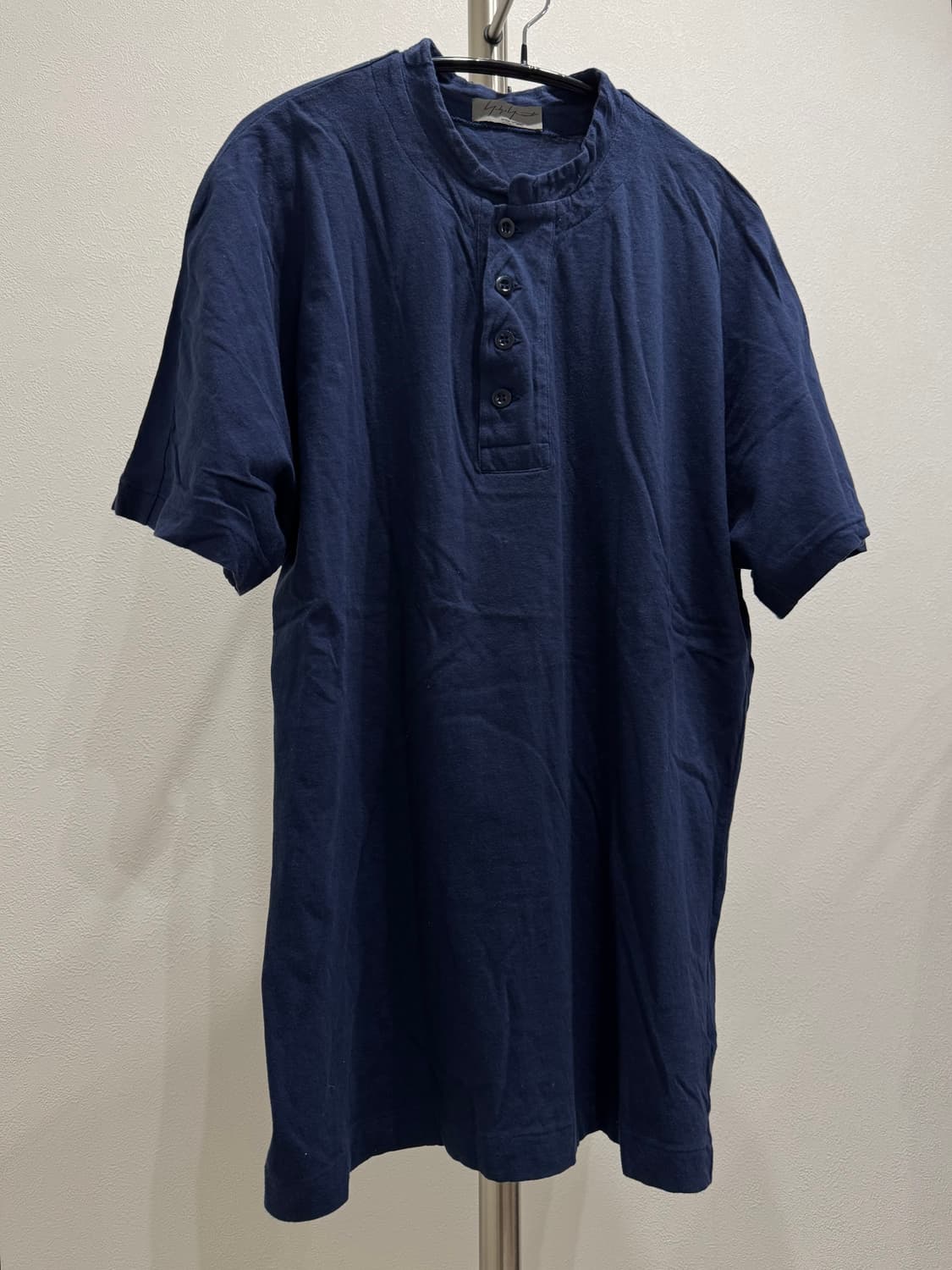 요지야마모토 뿌르옴므 헨리넥 티셔츠 상품이미지1