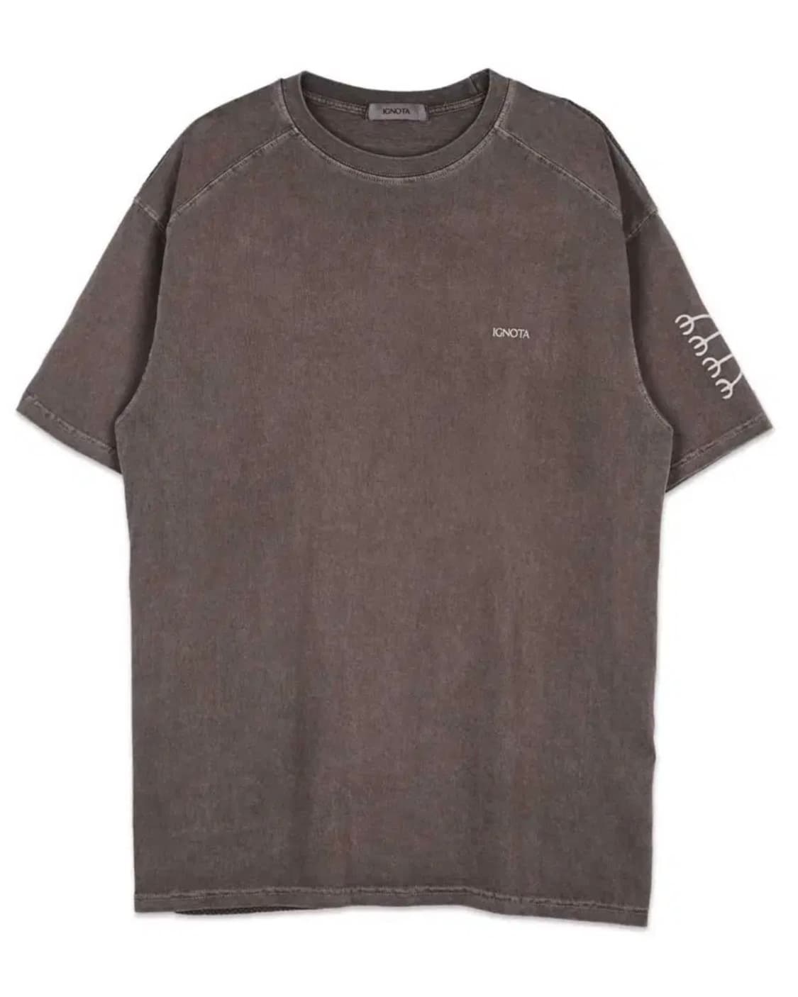 M) 이그노타 코어:9 갈드 숏 슬리브 티셔츠 브라운 상품이미지1