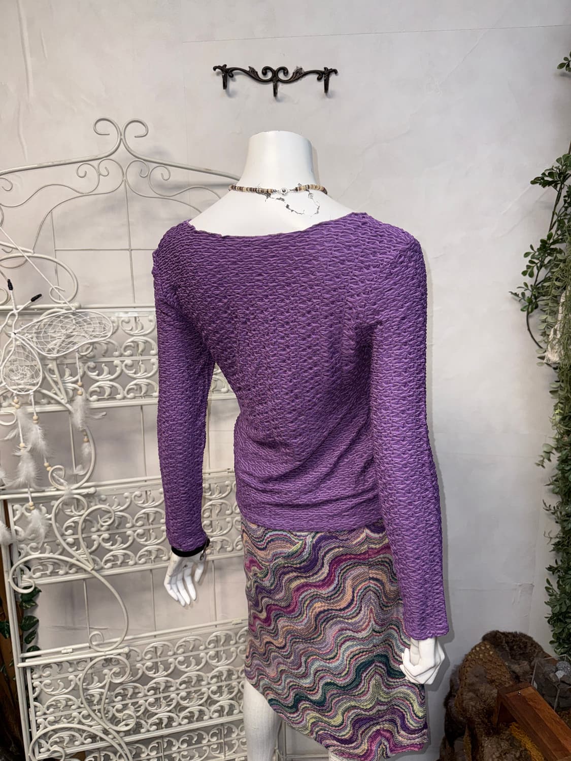 Armani Collezioni purple pleats sleeve  상품이미지3