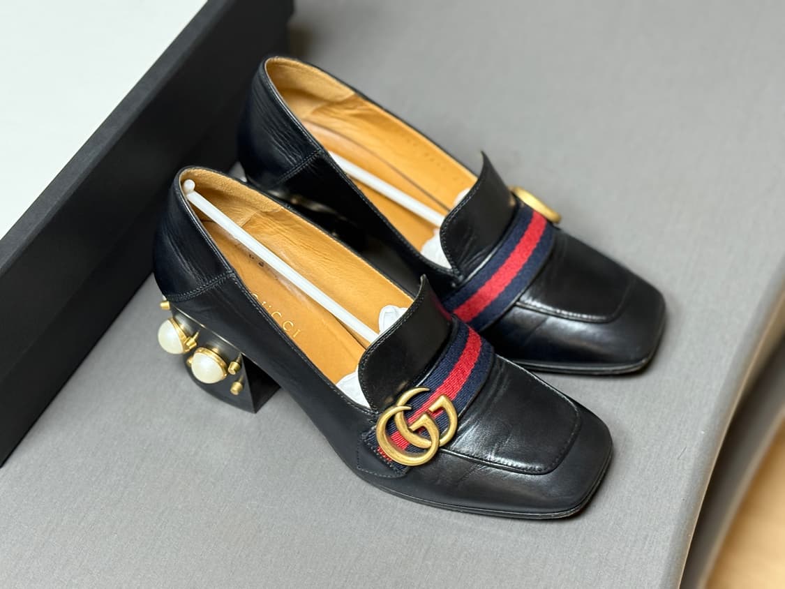 구찌 페이톤 진주 엠벨리쉬 레더 로퍼(235사이즈) 상품이미지6