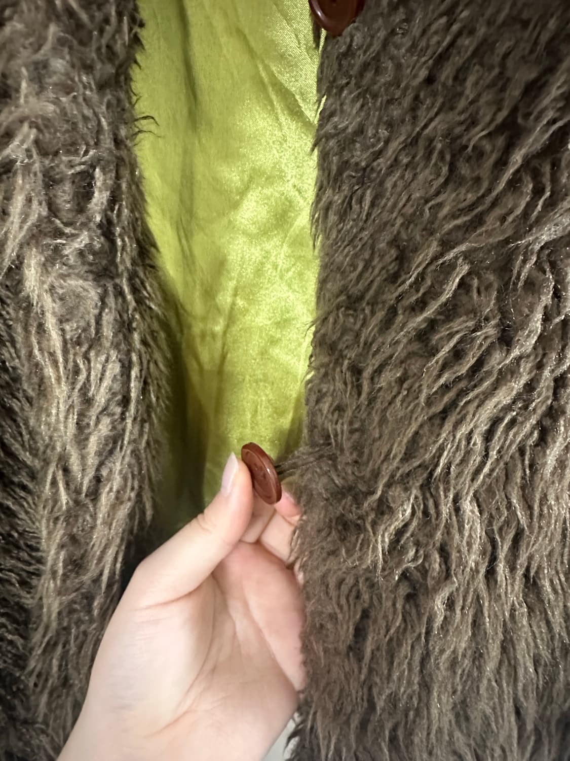 빈티지 에코퍼 자켓 브라운 상품이미지5