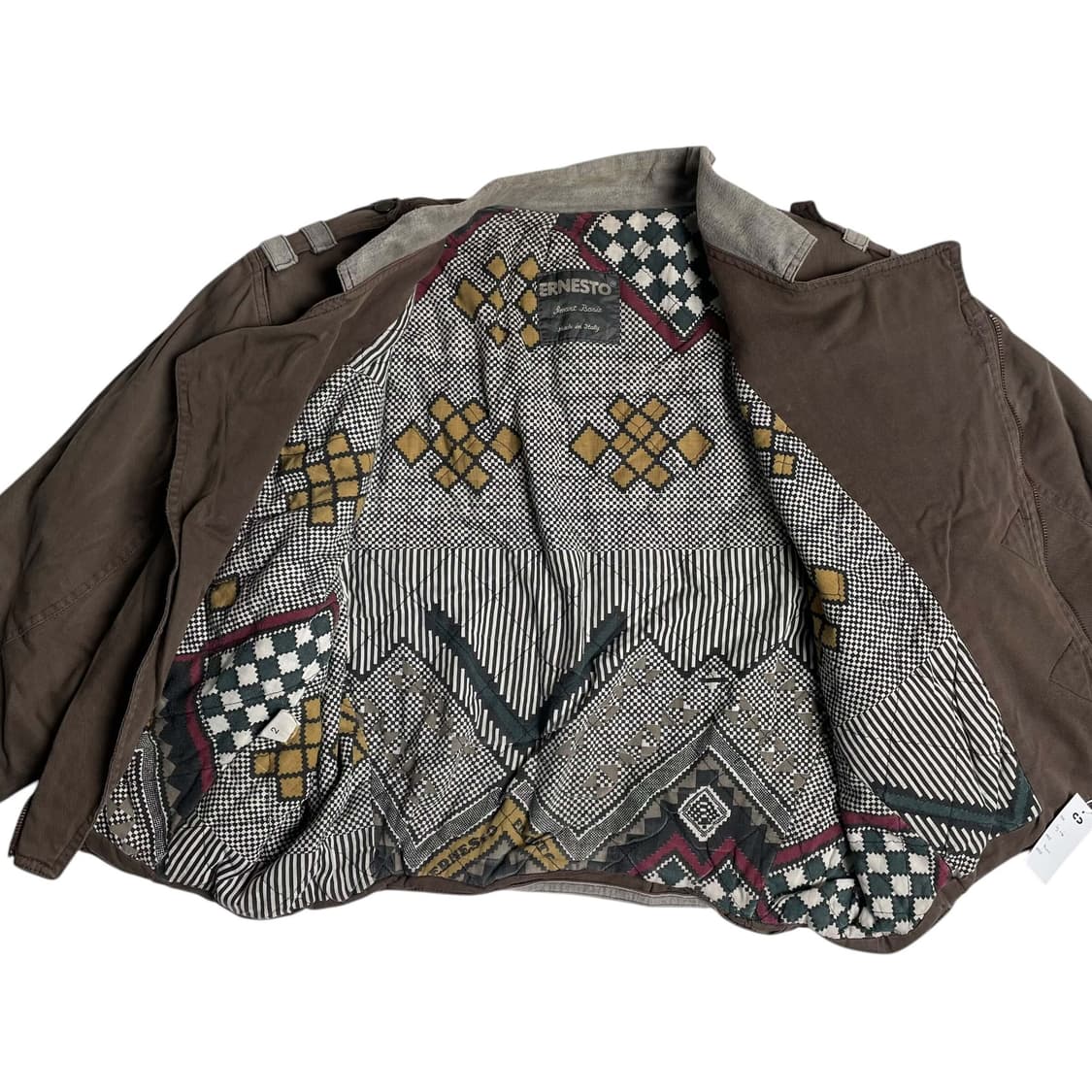 Ernesto 파워숄더 코튼 봄버 (italy)   상품이미지8