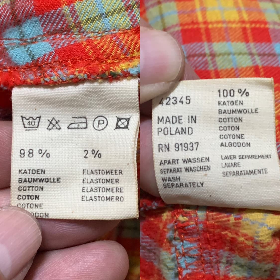 OILILY 오일릴리 체크패턴 미니 스커트(38 사이즈) 상품이미지8