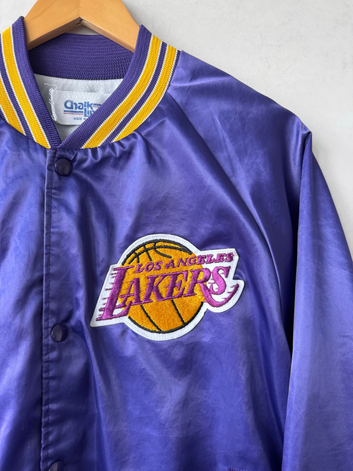 90s Chalk Line Lakers 바시티 자켓 상품이미지3