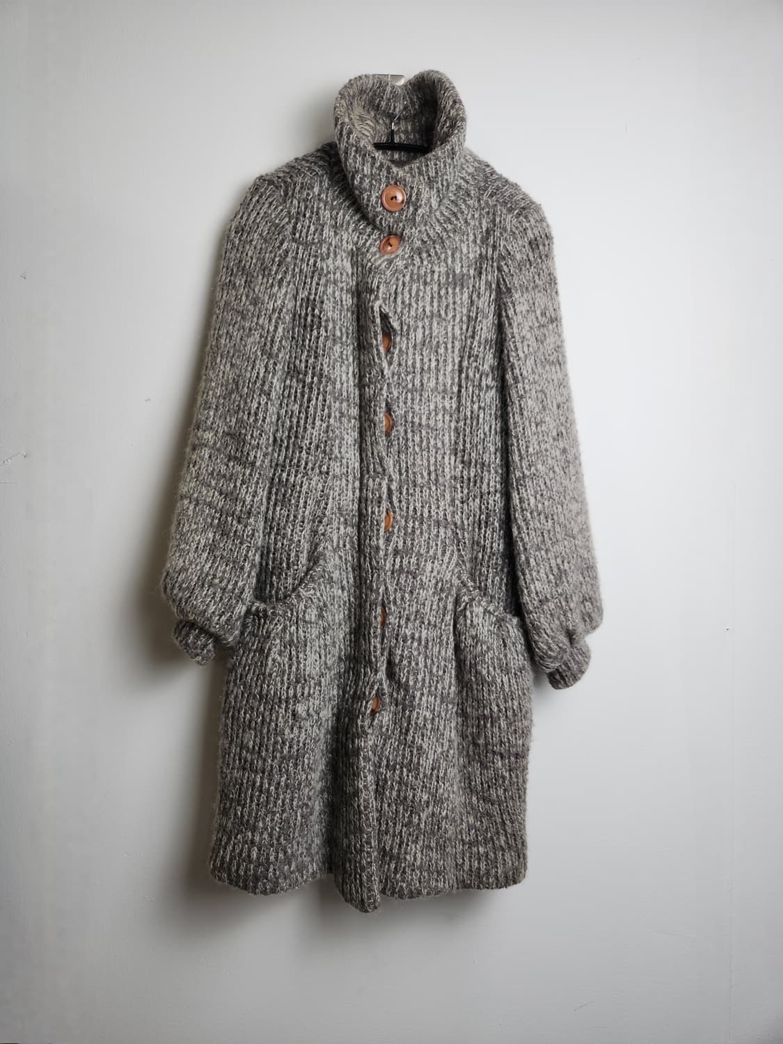 볼륨 헤비 롱 가디건 상품이미지6