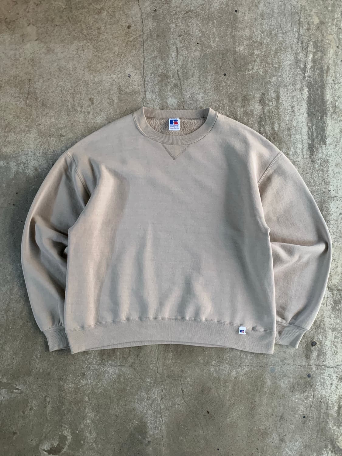 90s 러셀 애슬레틱 튜블러 스웻셔츠 샌드 상품이미지1