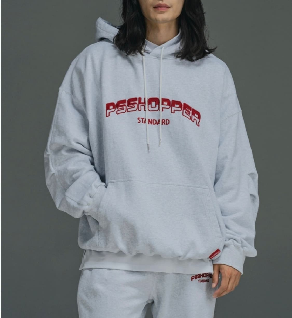 [105-110]피에스쇼퍼 오버핏 기모 후드티 상품이미지1