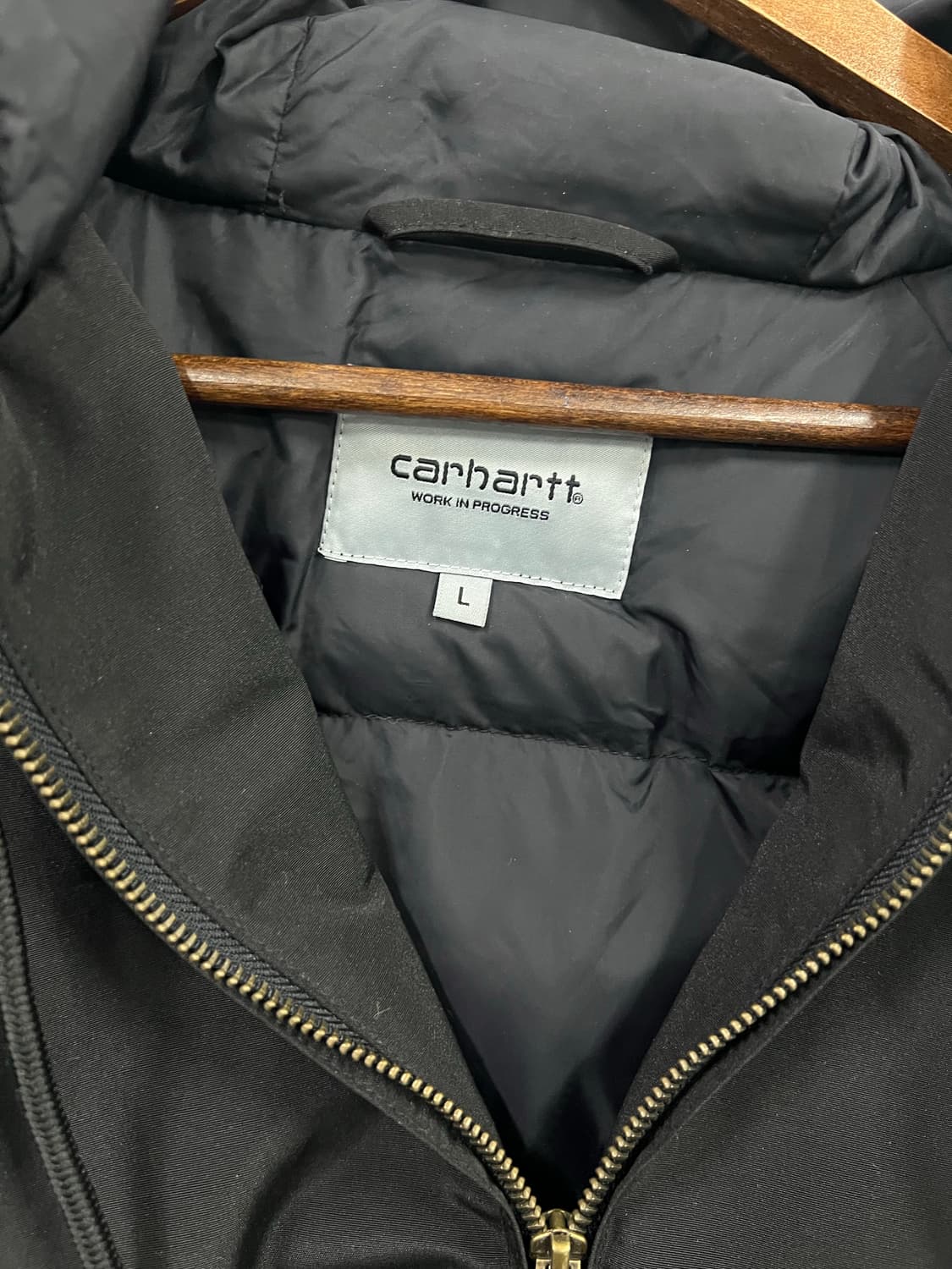 칼하트 블랙 후드패딩 상품이미지2
