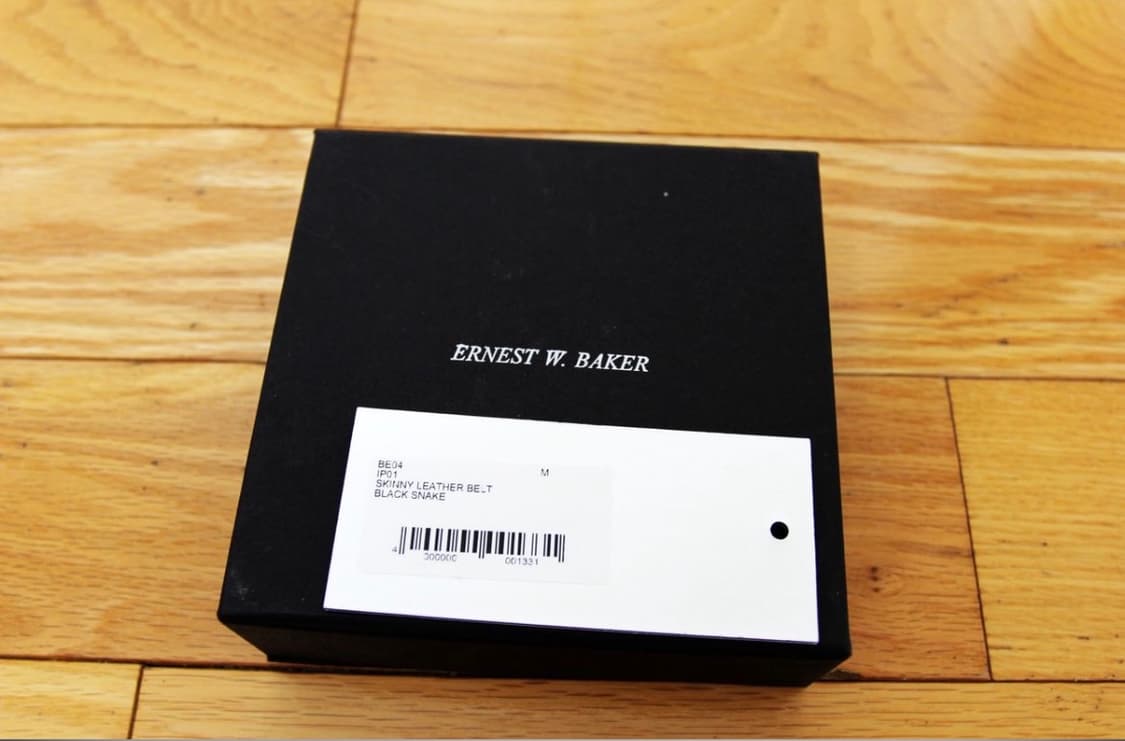 ERNEST W BAKER 스키니 가죽 벨트 상품이미지2