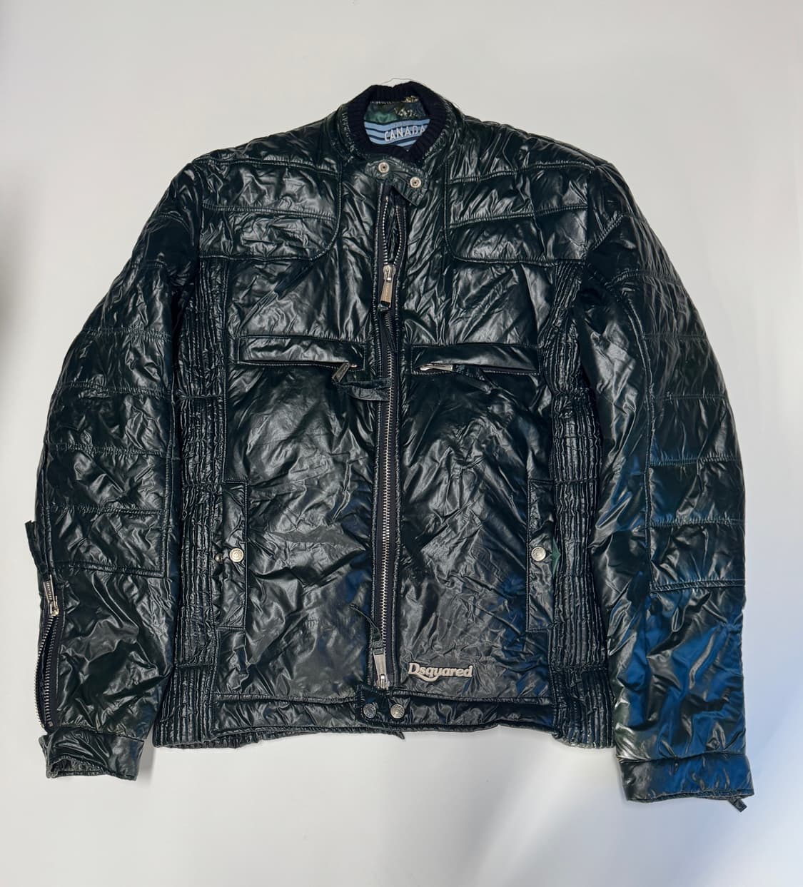 희귀!! 디스퀘어드 y2k 마운틴 유광 패딩 자켓 L 상품이미지1