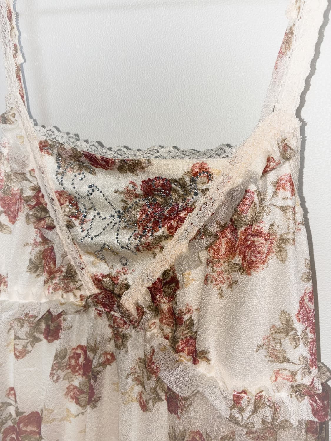 일본 빈티지 모리걸 백예린 더스티 로즈 원피스 상품이미지3