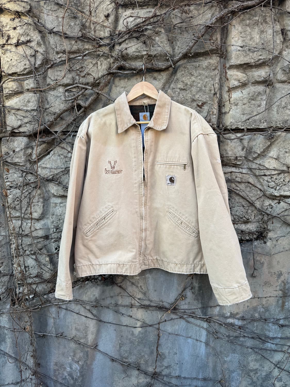 90s 칼하트 빈티지 j43 wet 하드페이딩 디트로이트 워크 자켓 상품이미지1