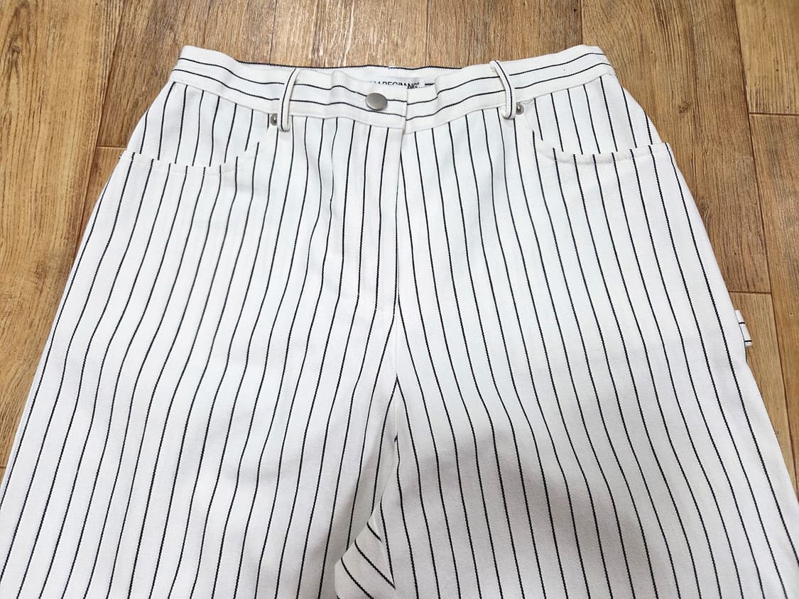 프롬비기닝(From Beginning) 스트라이프 화이트데님 66 새상품 상품이미지2