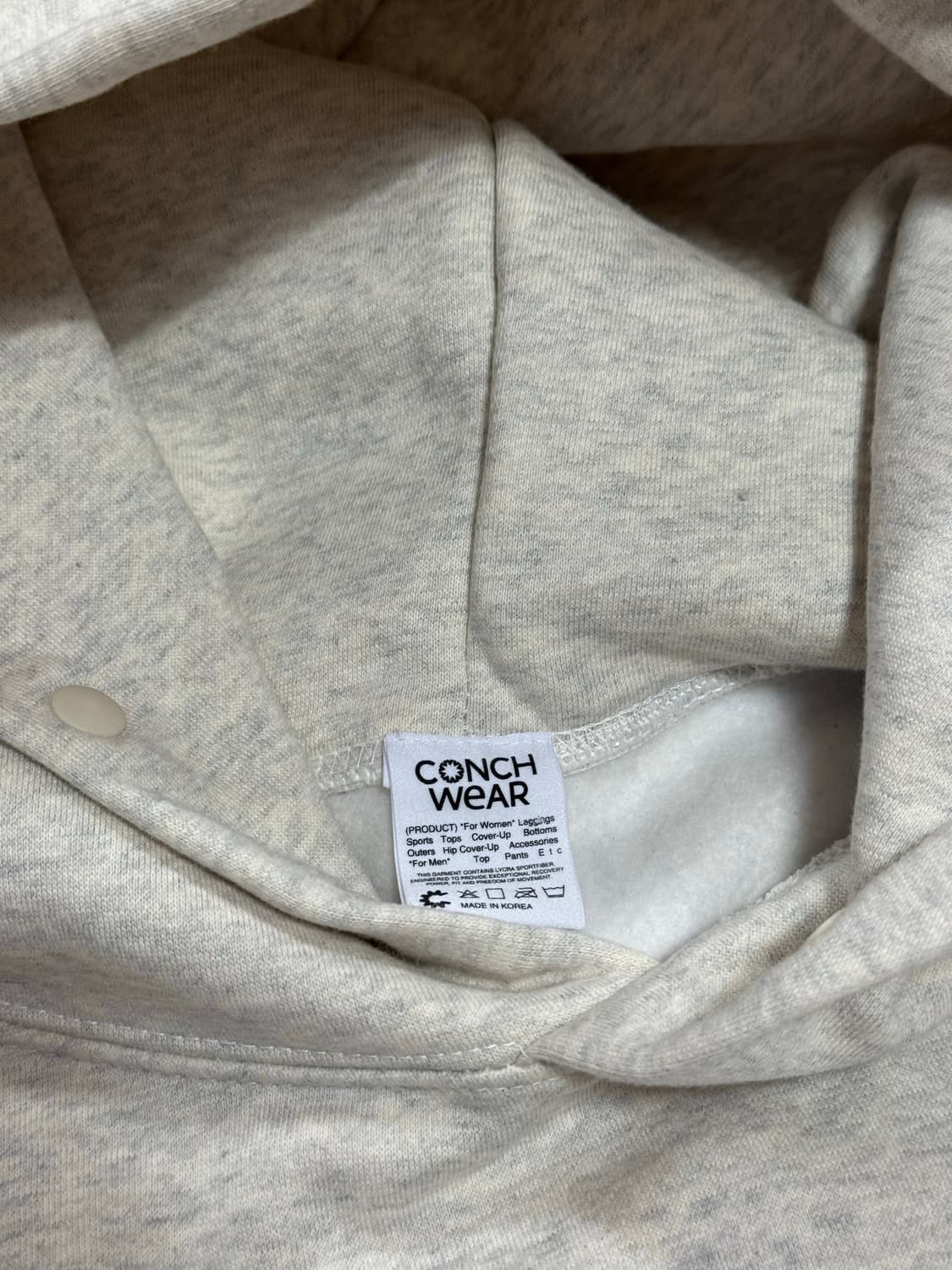 conchwear / 콘치웨어 버튼 후드티 상품이미지4