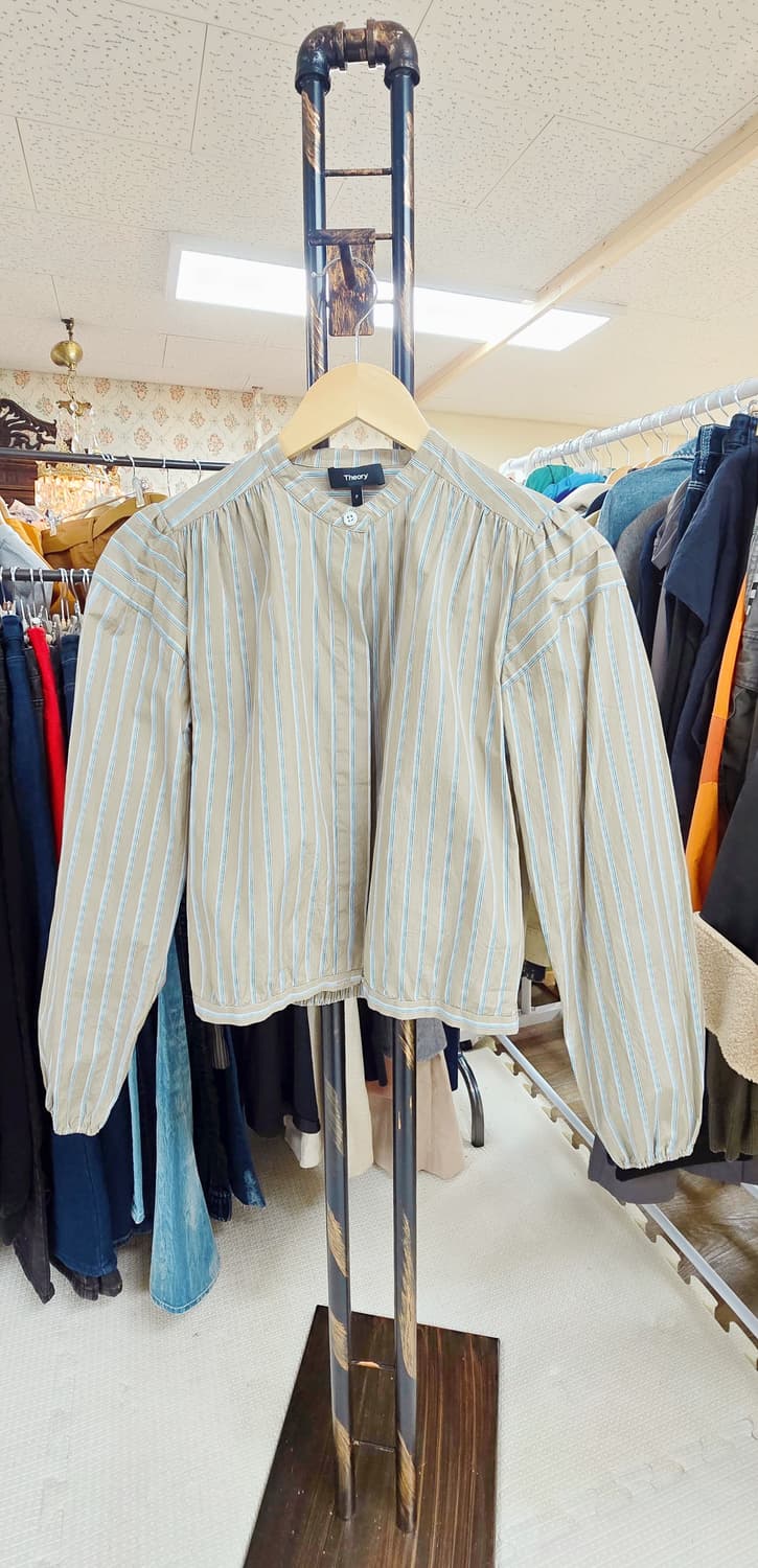 가단54/ Theory 띠어리 스트라이프 블라우스 (정품) 상품이미지4
