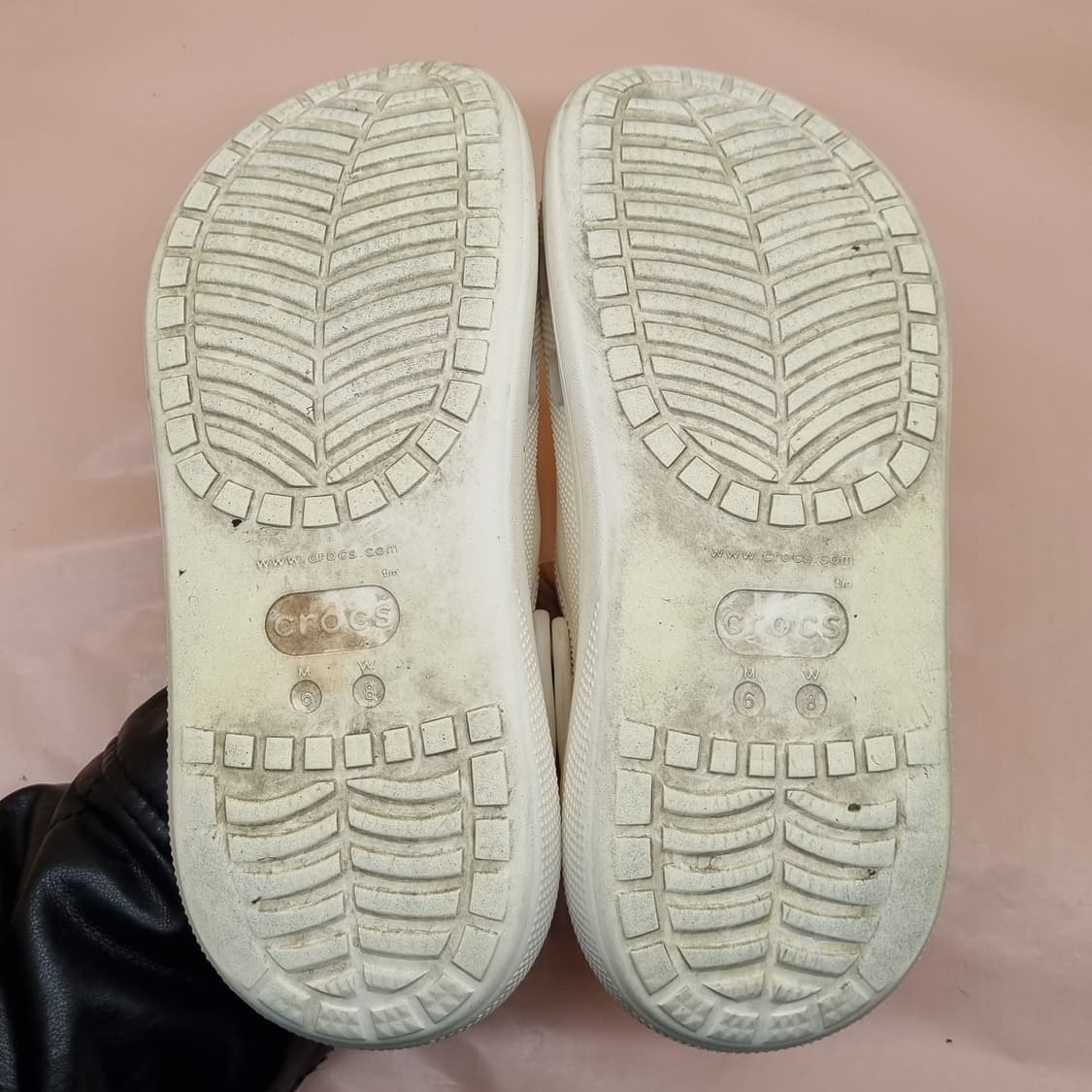 크록스 클래식 크러쉬 클로그 화이트 250 상품이미지3