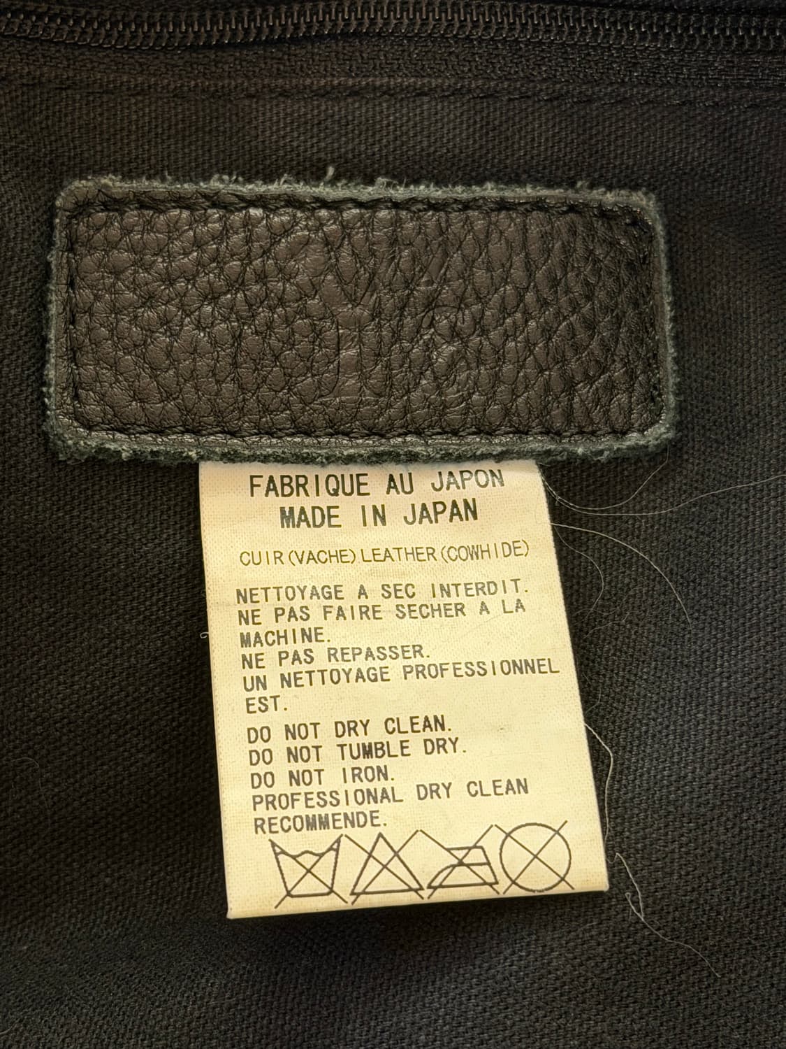 요지야마모토 Y’s 레더 보스턴 백 상품이미지5