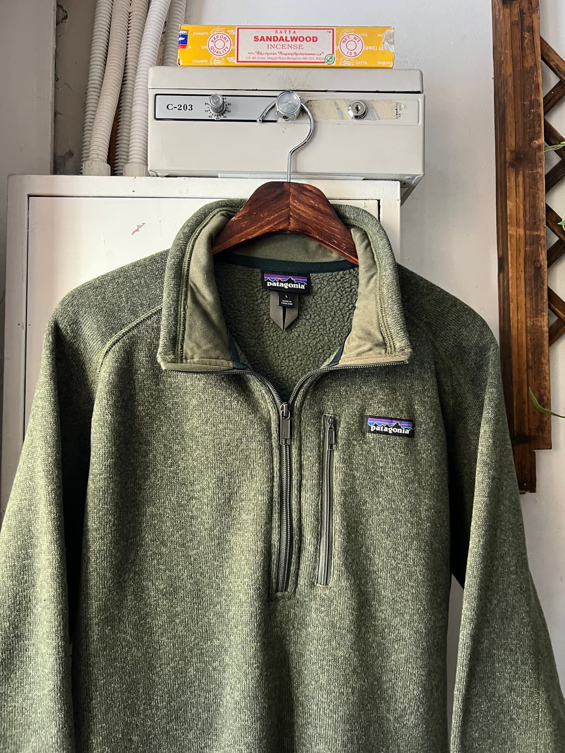 [L]파타고니아 BETTER 카키 하프집업 스웻셔츠 상품이미지2