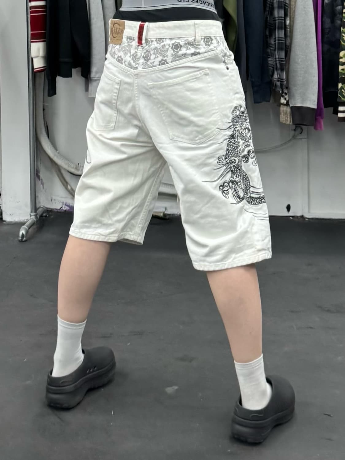 카라쿠리 타마시 오리엔탈 데님 반바지 상품이미지5