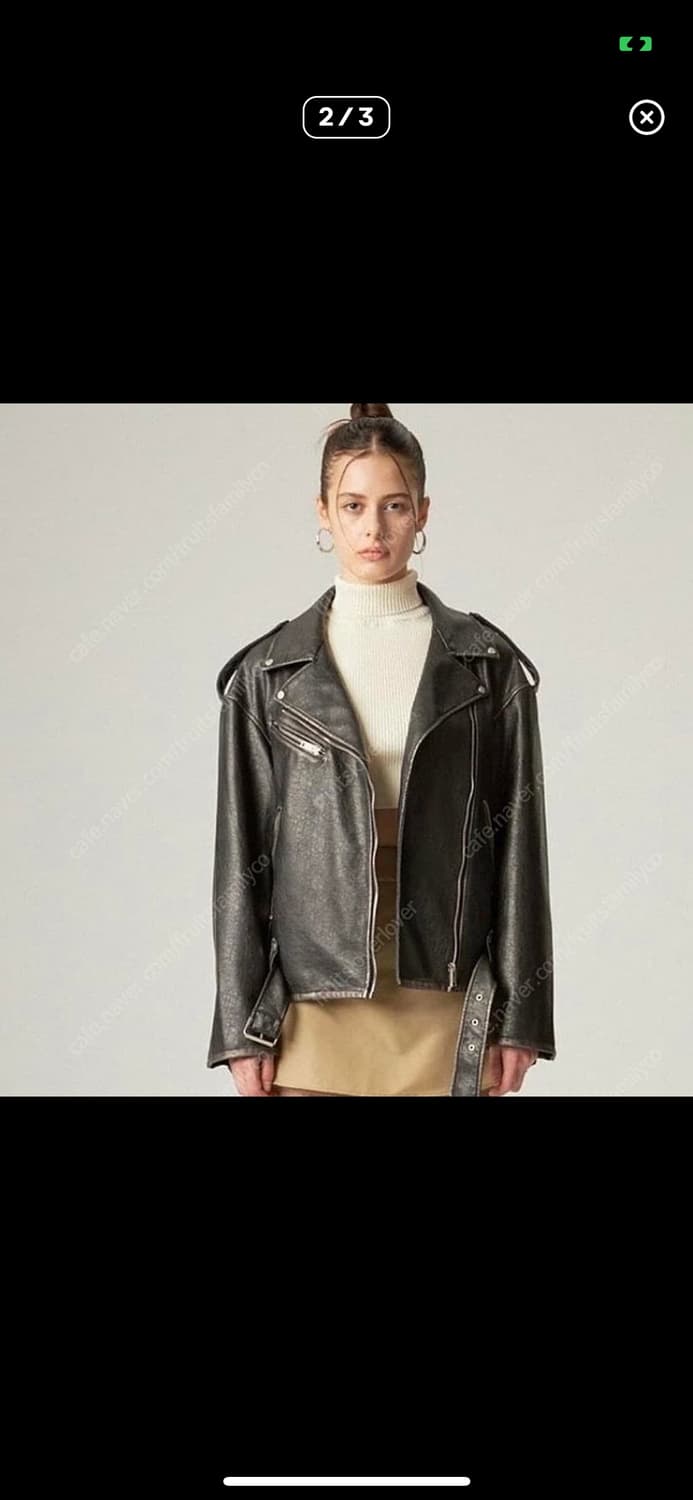 글로니 레더 라이더자켓 상품이미지2