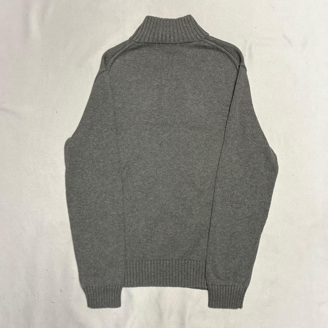 M 폴로 랄프로렌 그레이 코튼 하프 집업 니트 스웨터 상품이미지3