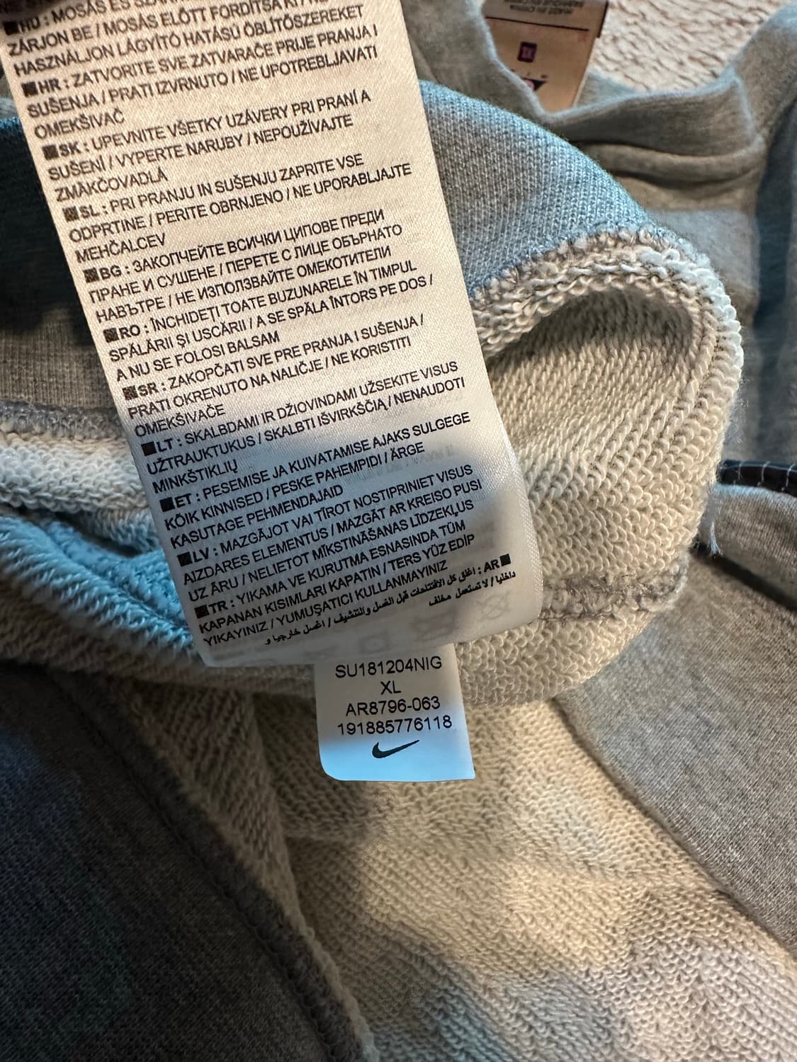 나이키 ACG 프론트 로고 스웻셔츠 그레이 상품이미지5