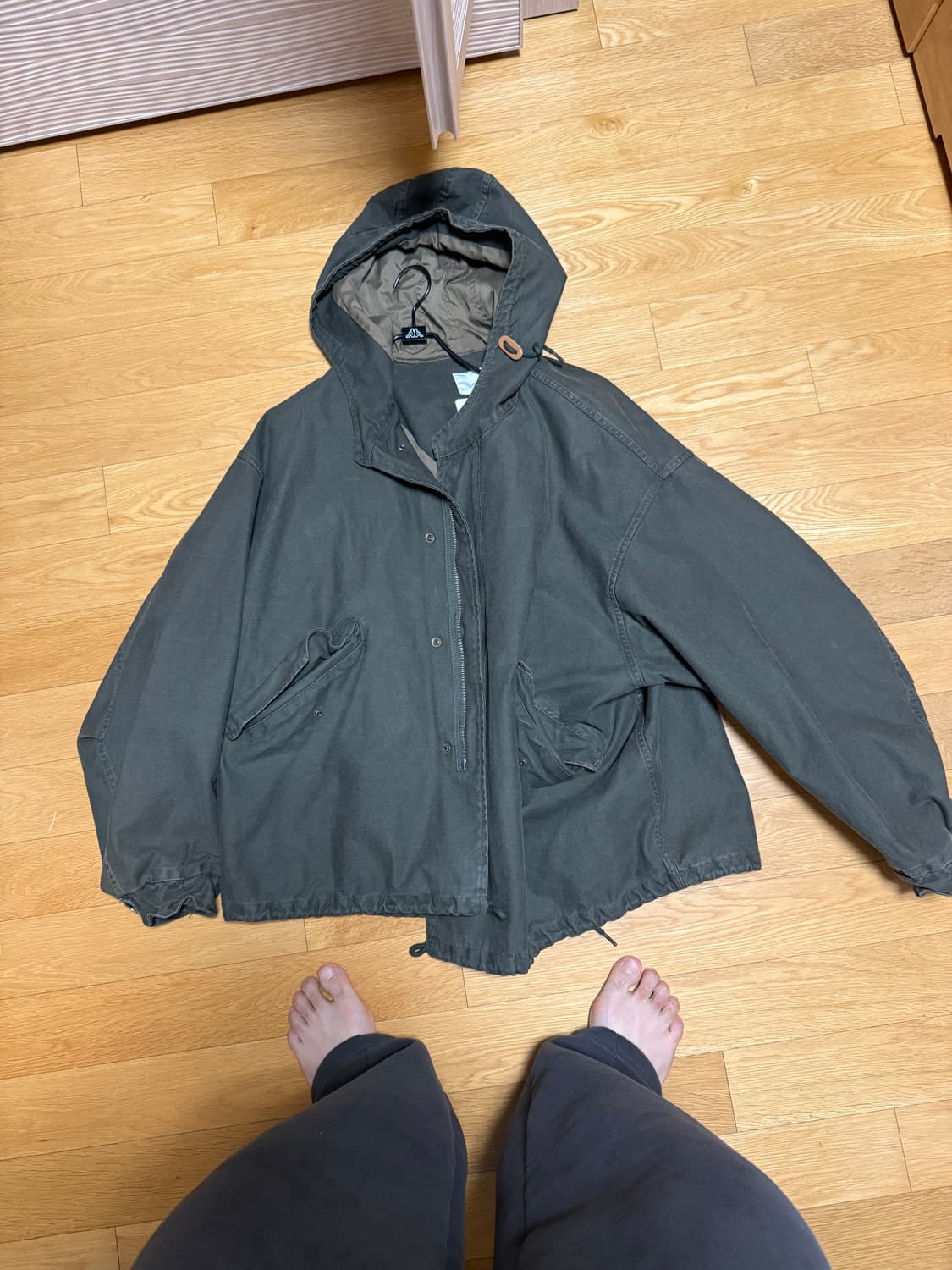 퍼렌 m51 숏파카 올리브 팔아요 2사이즈  상품이미지1