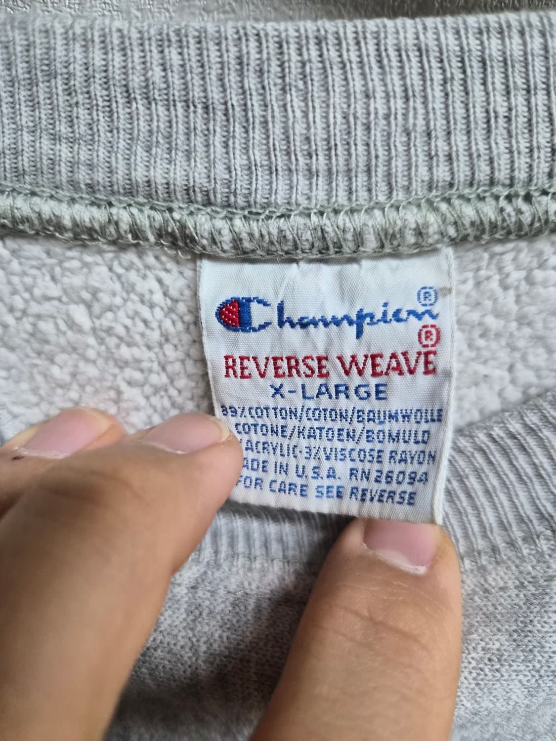 XL) 챔피온 90's 리버스위브 미대학 스웻 셔츠 팝니다 상품이미지3