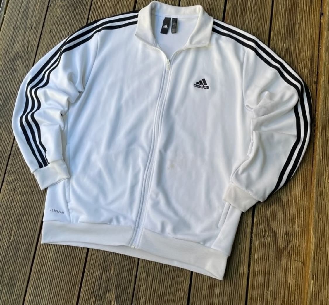 아디다스 흰검 화이트 트랙탑 져지집업 상품이미지1