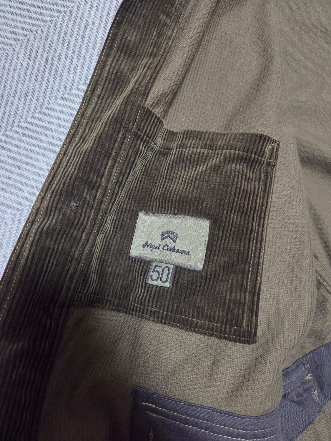 25AW 나이젤카본 프렌치 워크 재킷 8W 코듀로이 상품이미지4