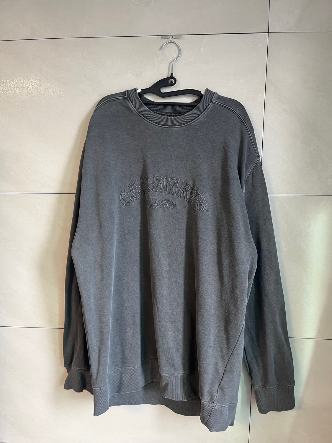 칼하트 맨투맨 그레이 (2XL size) 상품이미지3