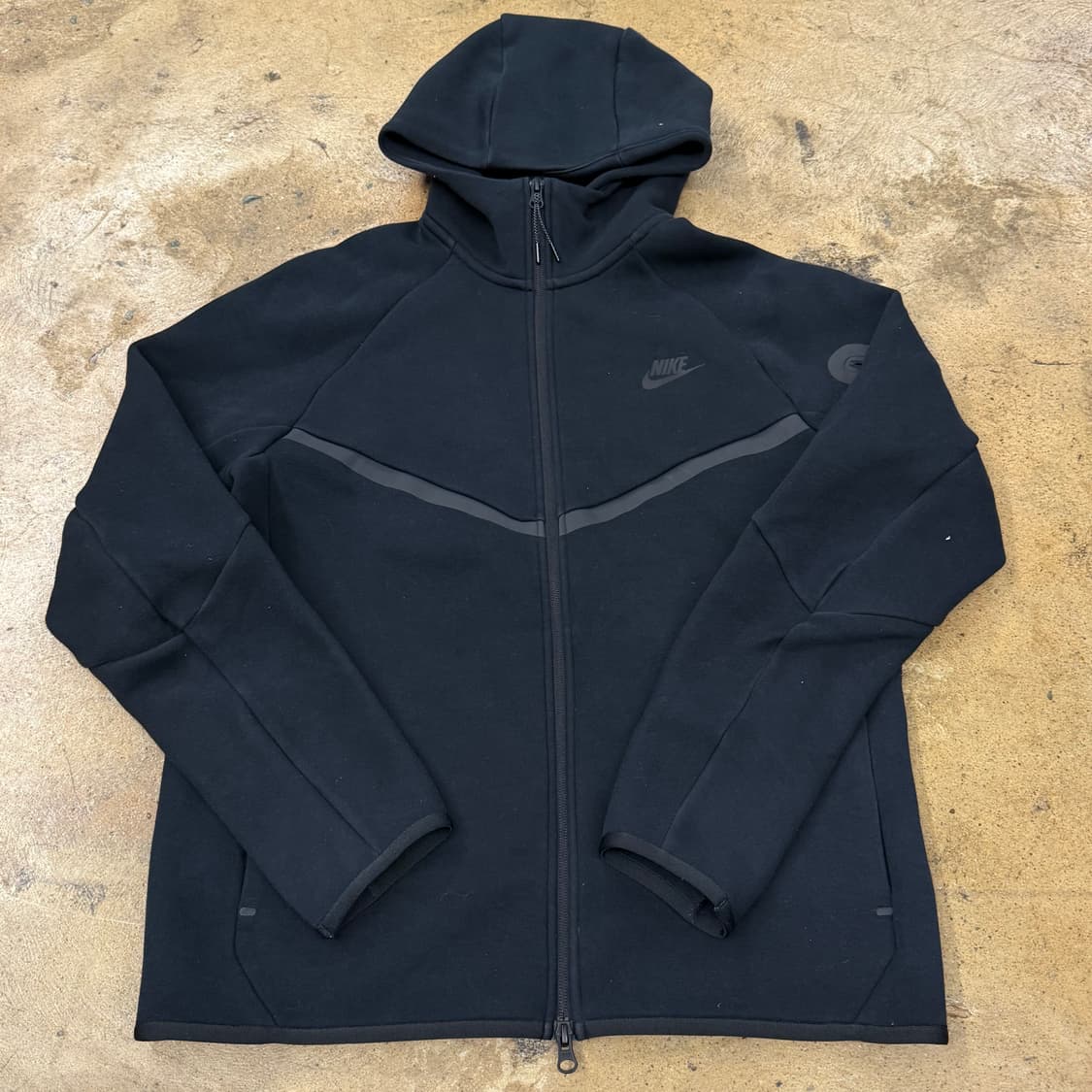 [정품/M] 나이키 테크 플리스 후드 집업 블랙 b16 상품이미지2
