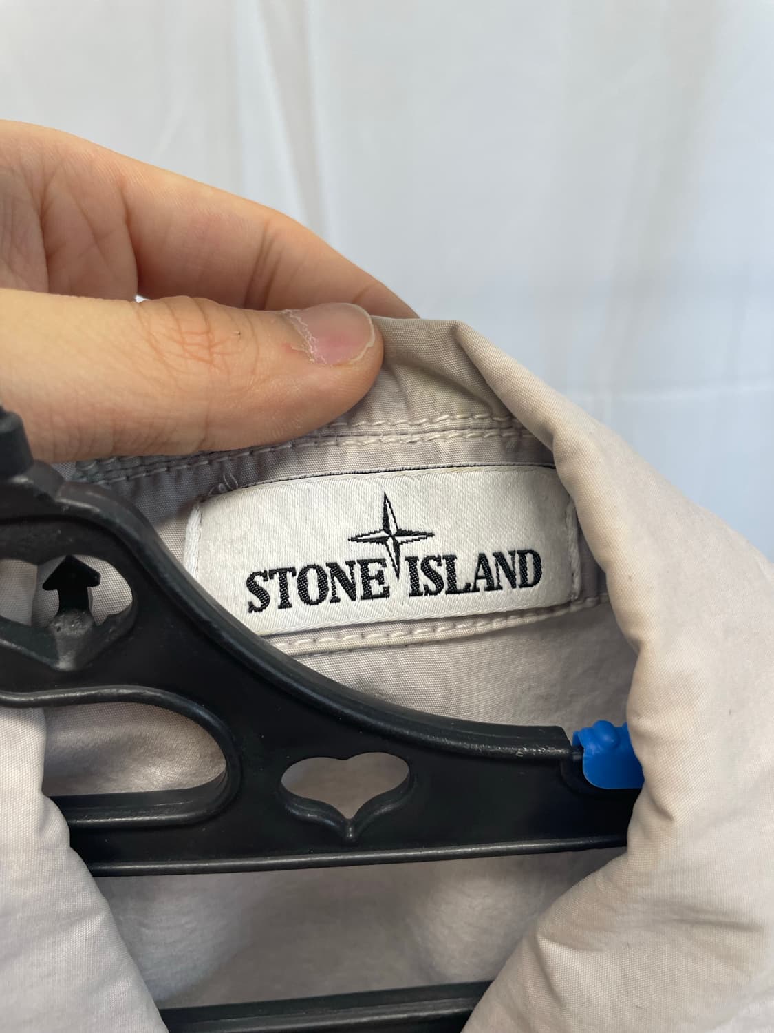 스톤아일랜드 올드이펙트 투 포켓 오버셔츠 자켓 라이트 그레이 [S] 상품이미지3