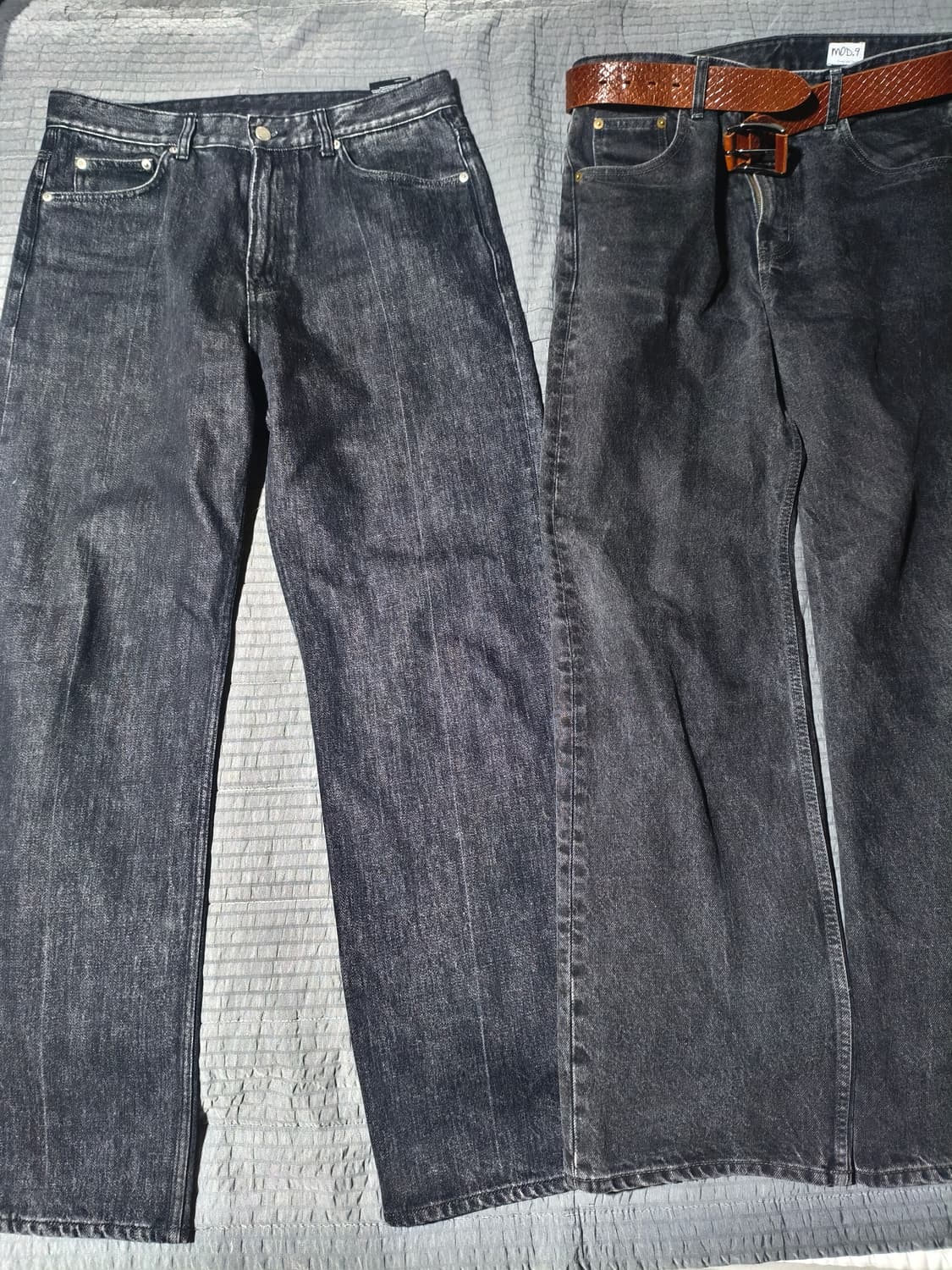 모드나인 mod1w 블랙스타 더스트 32  새상품 흑청 블랙진 상품이미지2