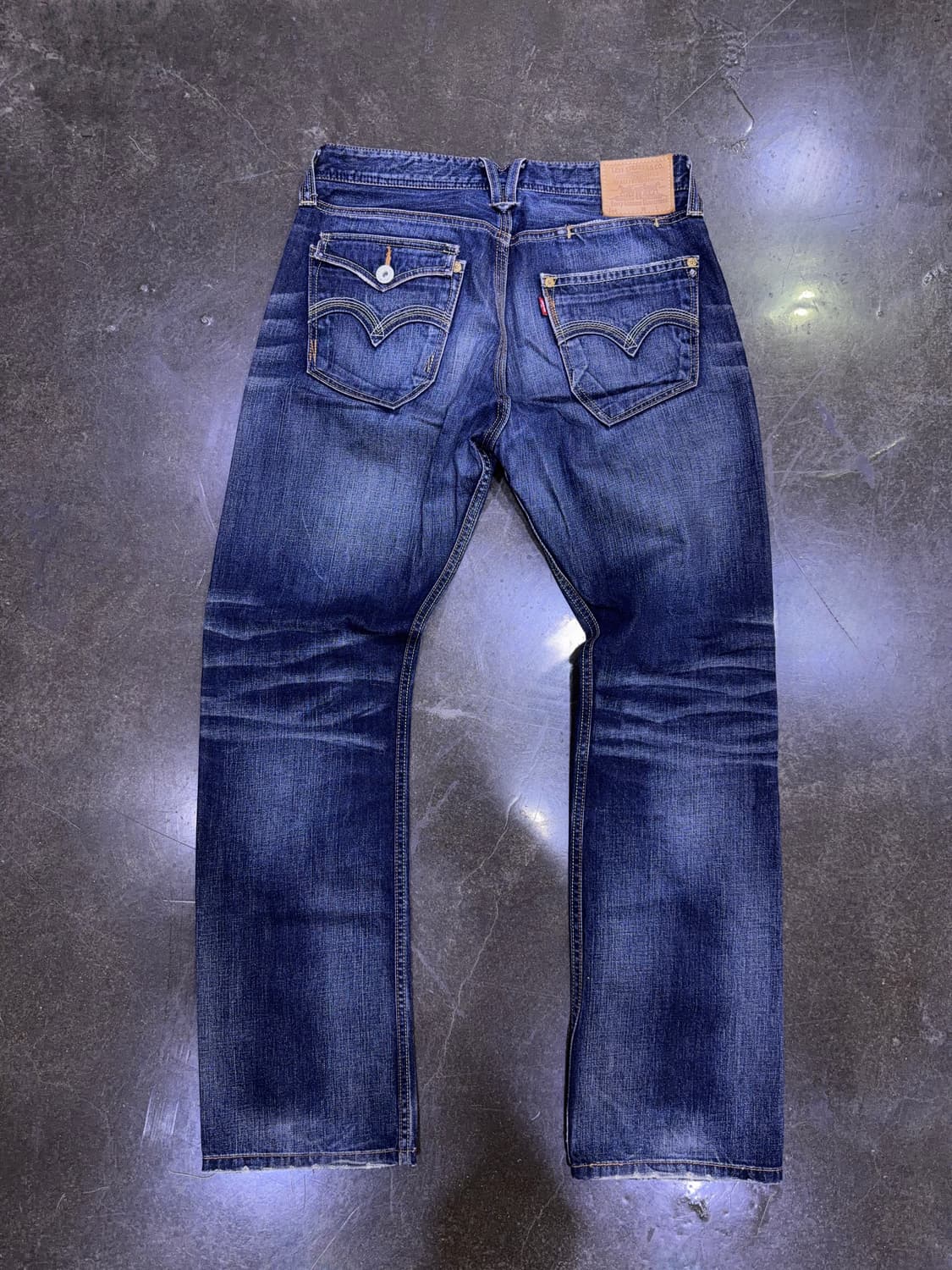 리바이스 523 스트레이트핏 빈티지 워싱 포켓 데님팬츠 34 상품이미지2