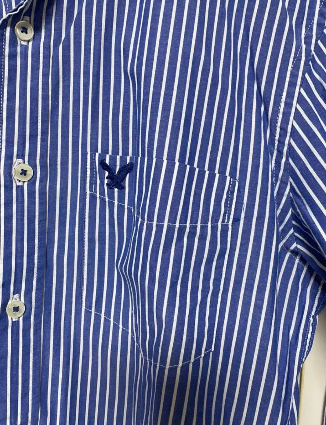 아메리칸이글 남성 블루&화이트 셔츠 S 상품이미지4